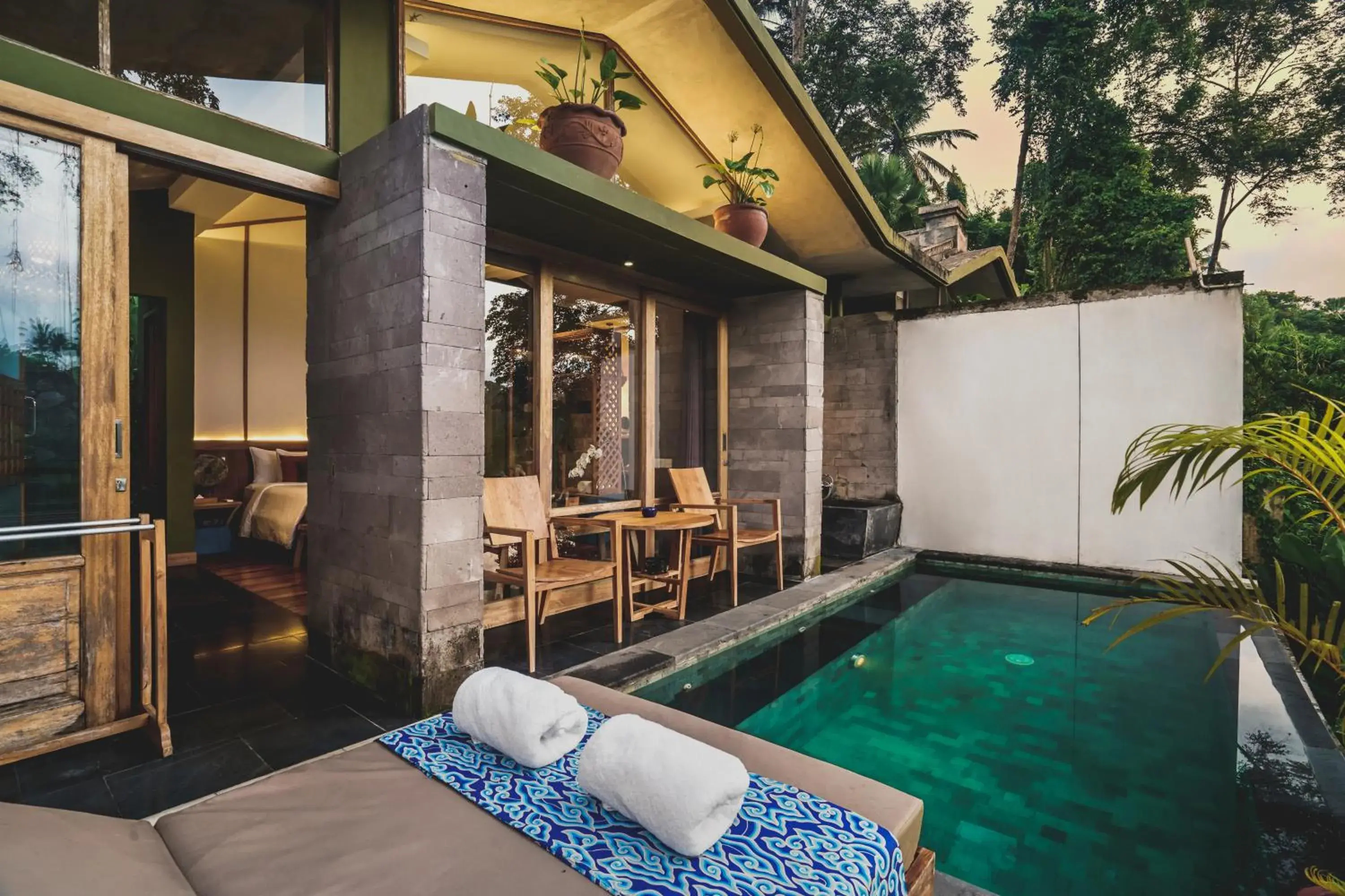 Balcony/Terrace, Swimming Pool in Amora Ubud Boutique Villas