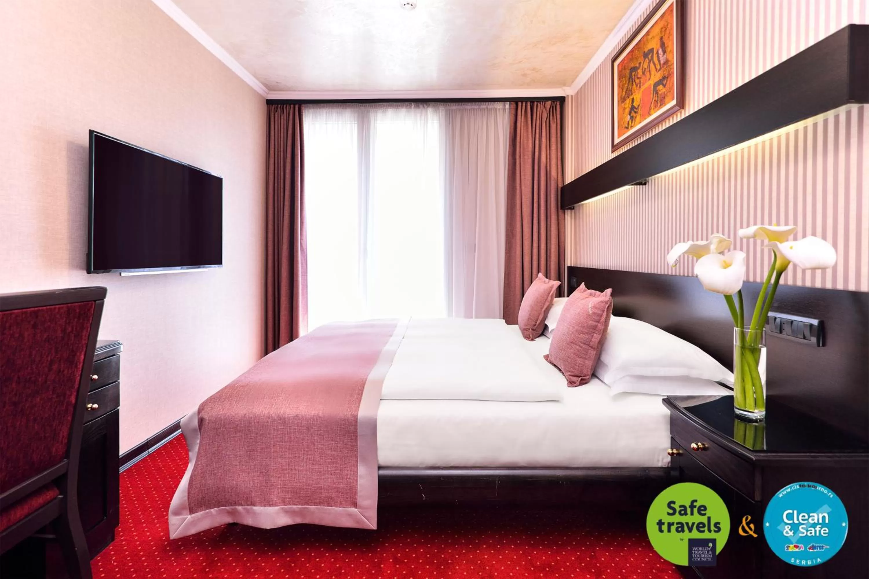 Bedroom, Bed in Prezident Hotel