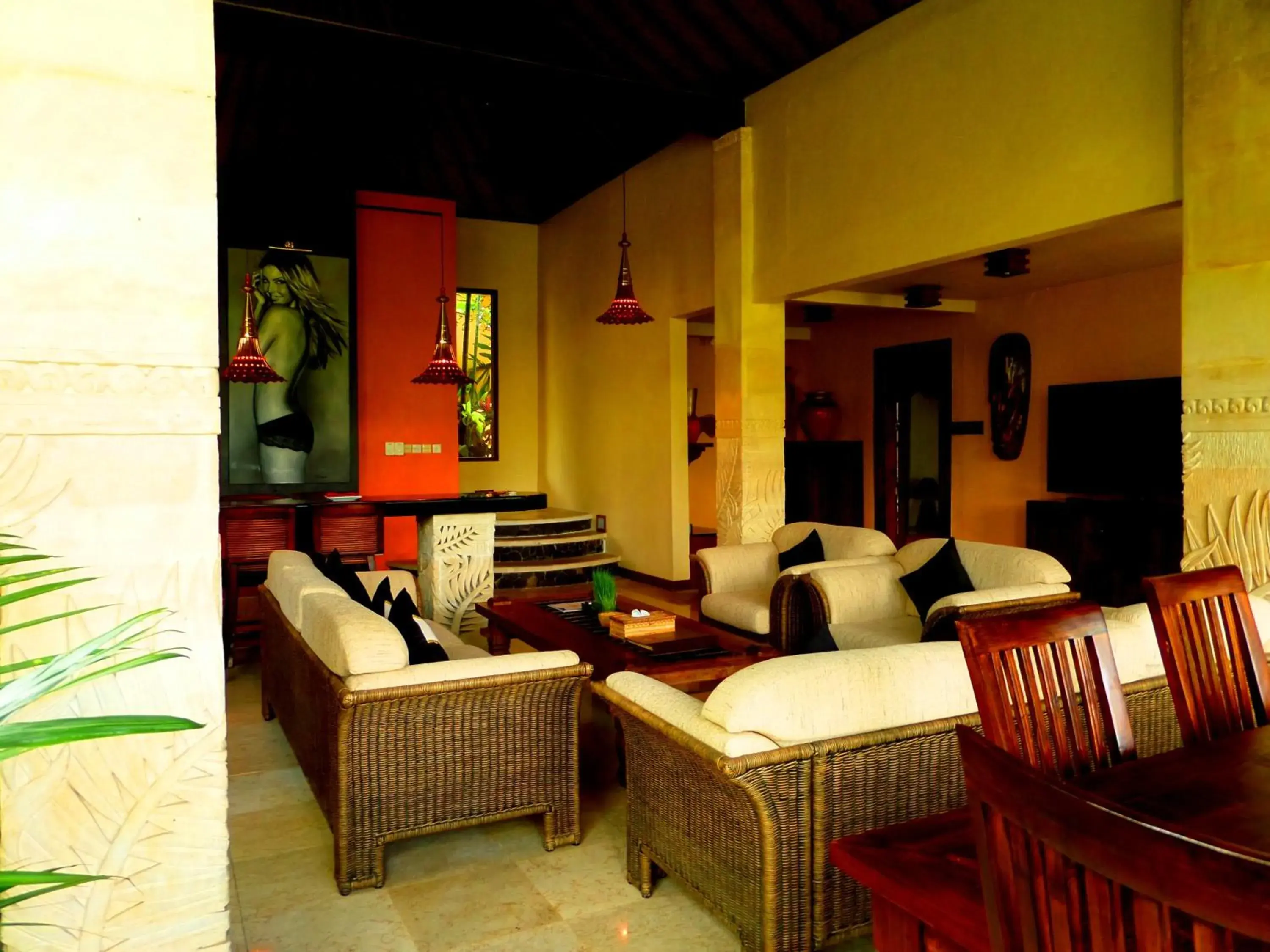 Living room in Bidadari Private Villas & Retreat