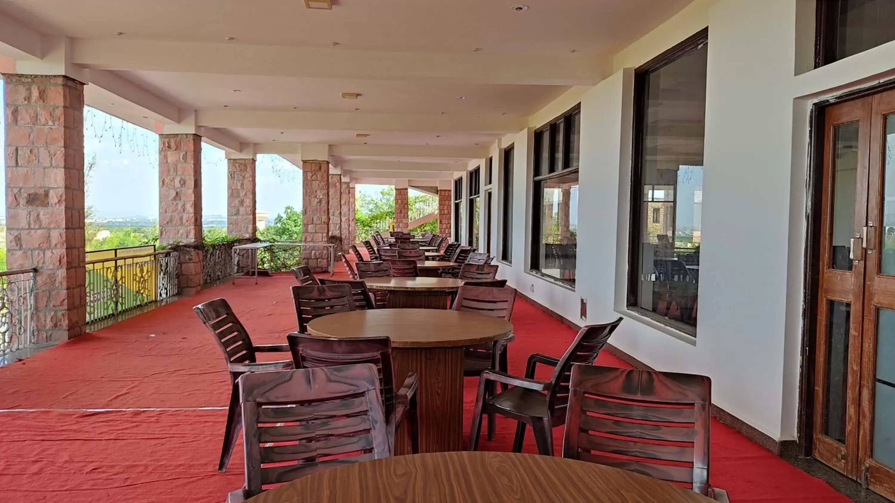 Patio in Kanthi Resorts Badami