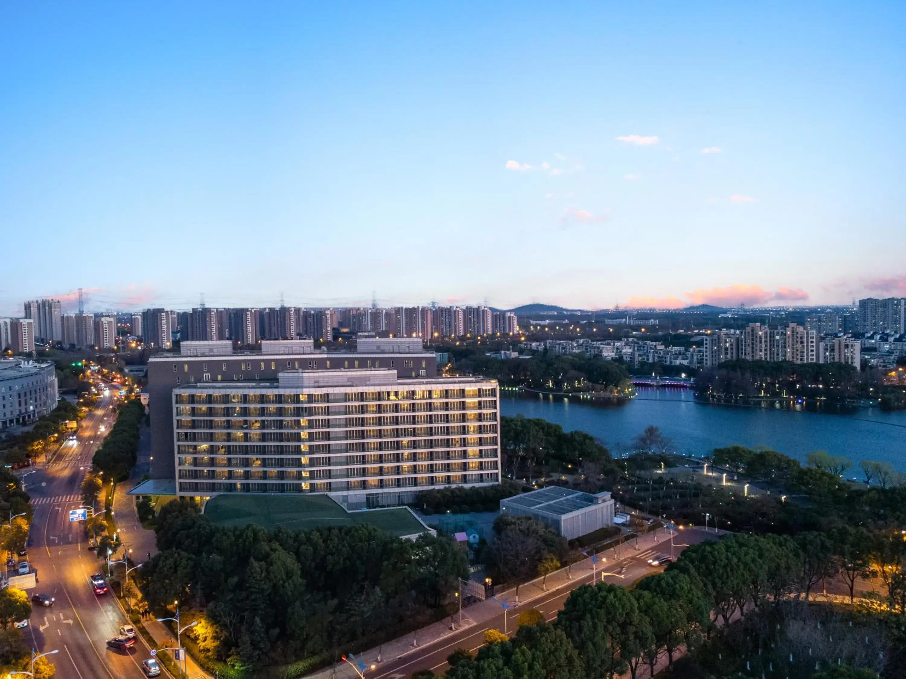 Property building, Bird's-eye View in Crowne Plaza Shanghai Xiayang Lake, an IHG Hotel