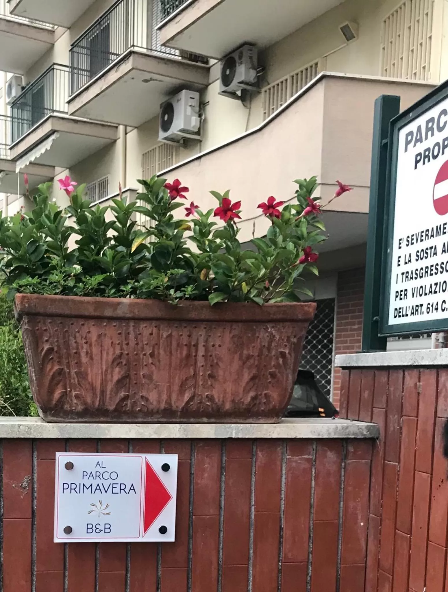 Property building in Al Parco Primavera B&B