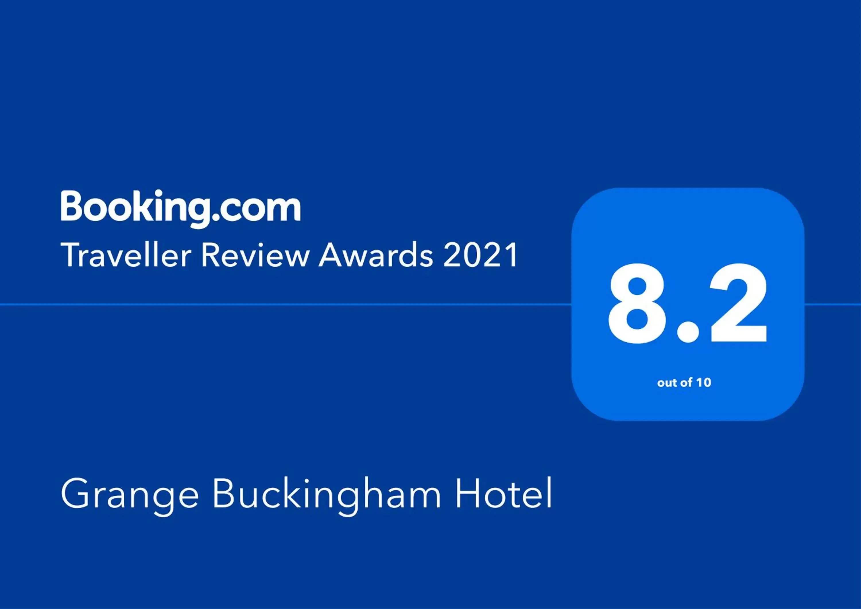 Text overlay, Logo/Certificate/Sign/Award in Grange Buckingham Hotel