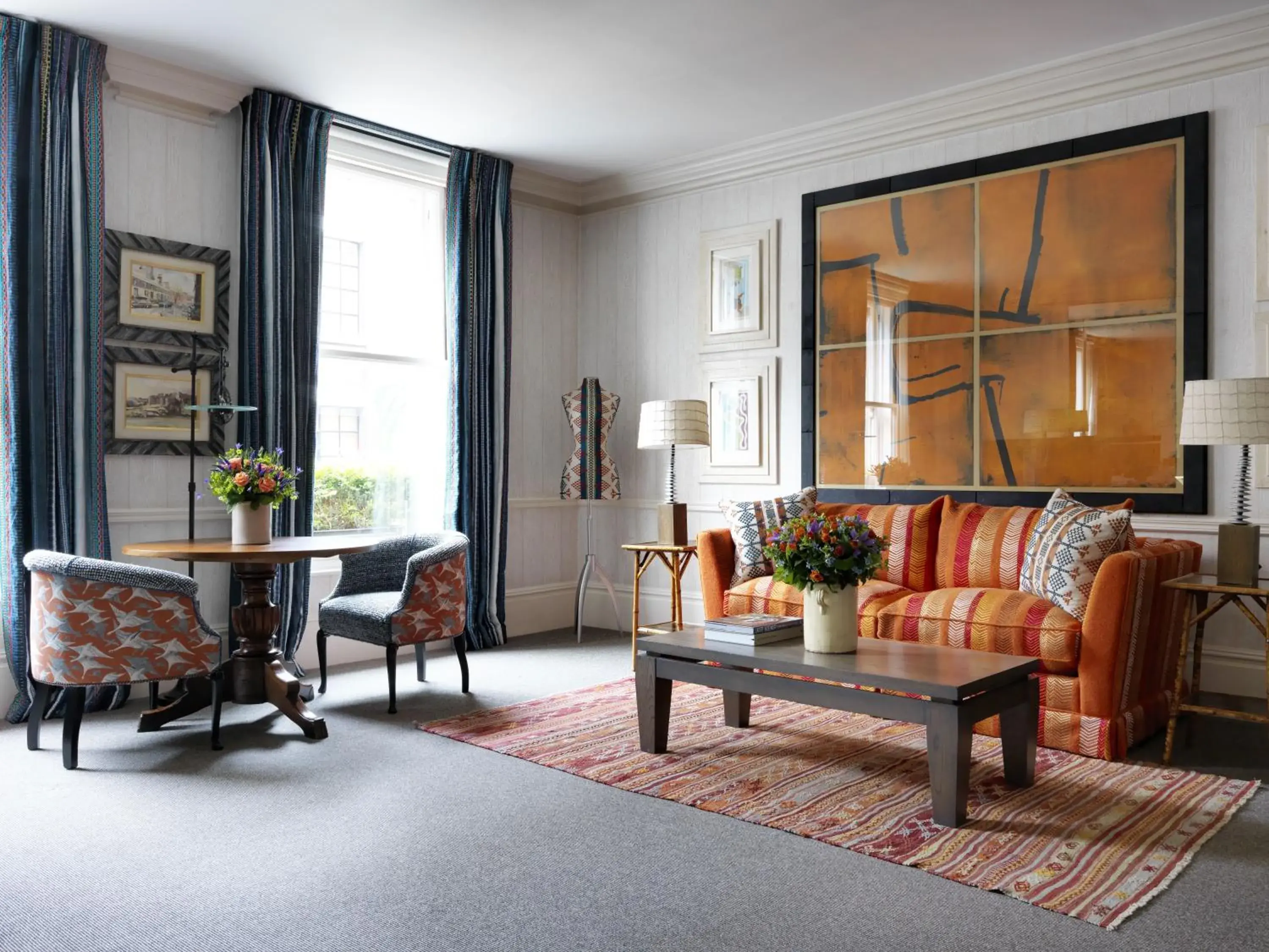 Living room, Seating Area in Covent Garden Hotel, Firmdale Hotels