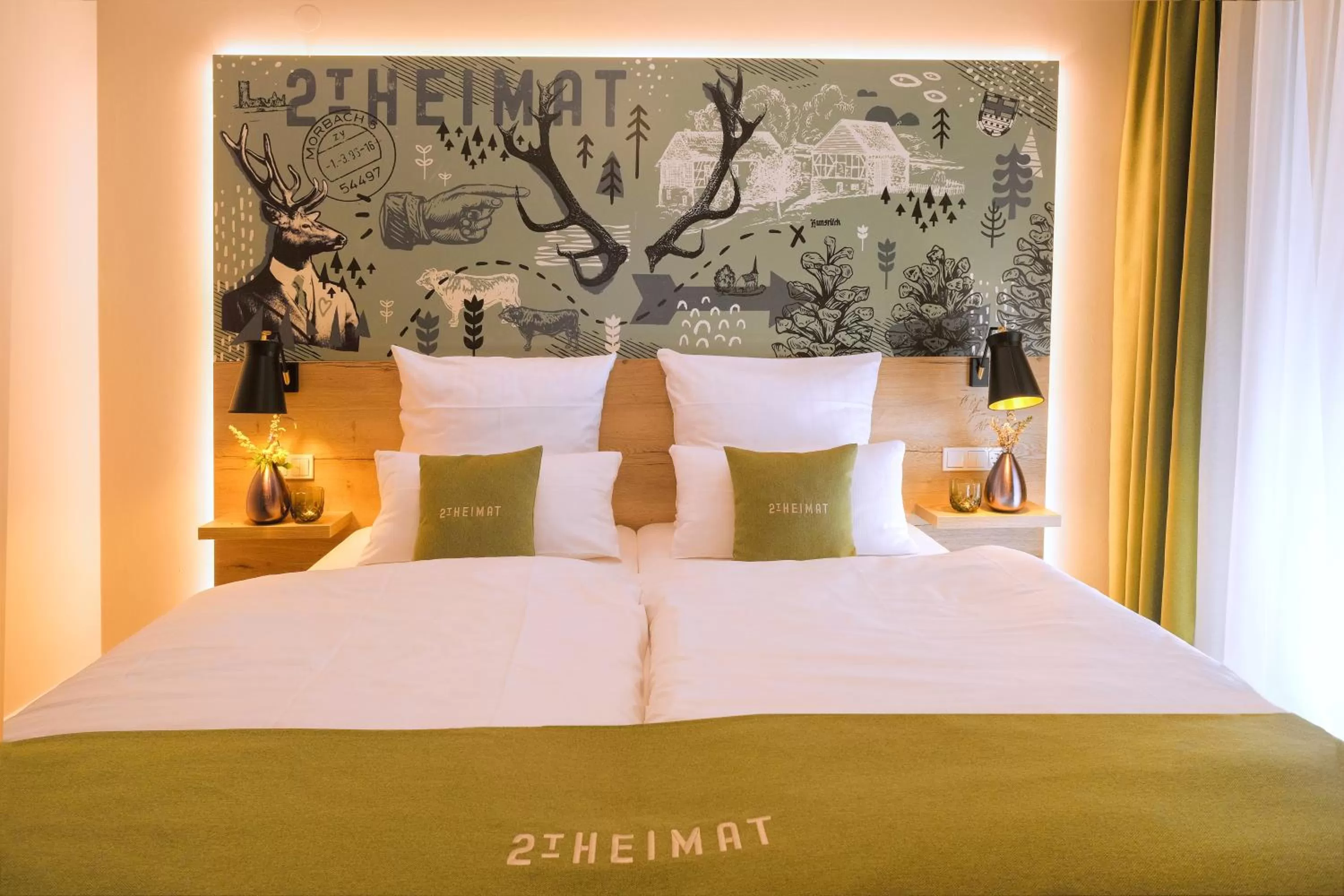 Bed in 2tHEIMAT - Hotel & Restaurant