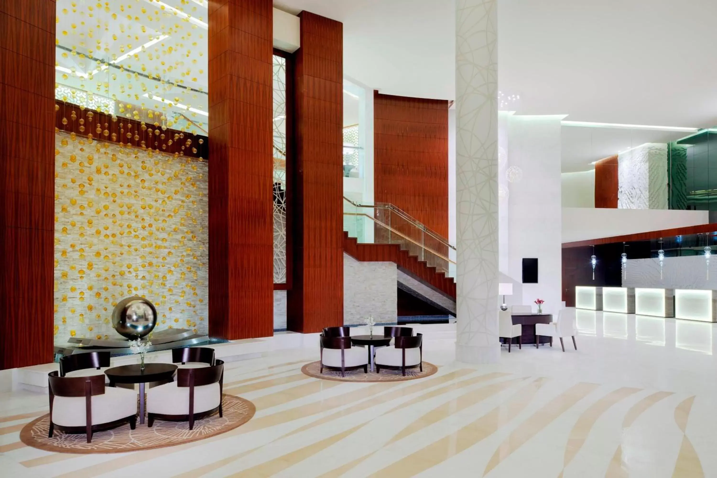 Lobby or reception in Marriott Hotel, Al Jaddaf, Dubai