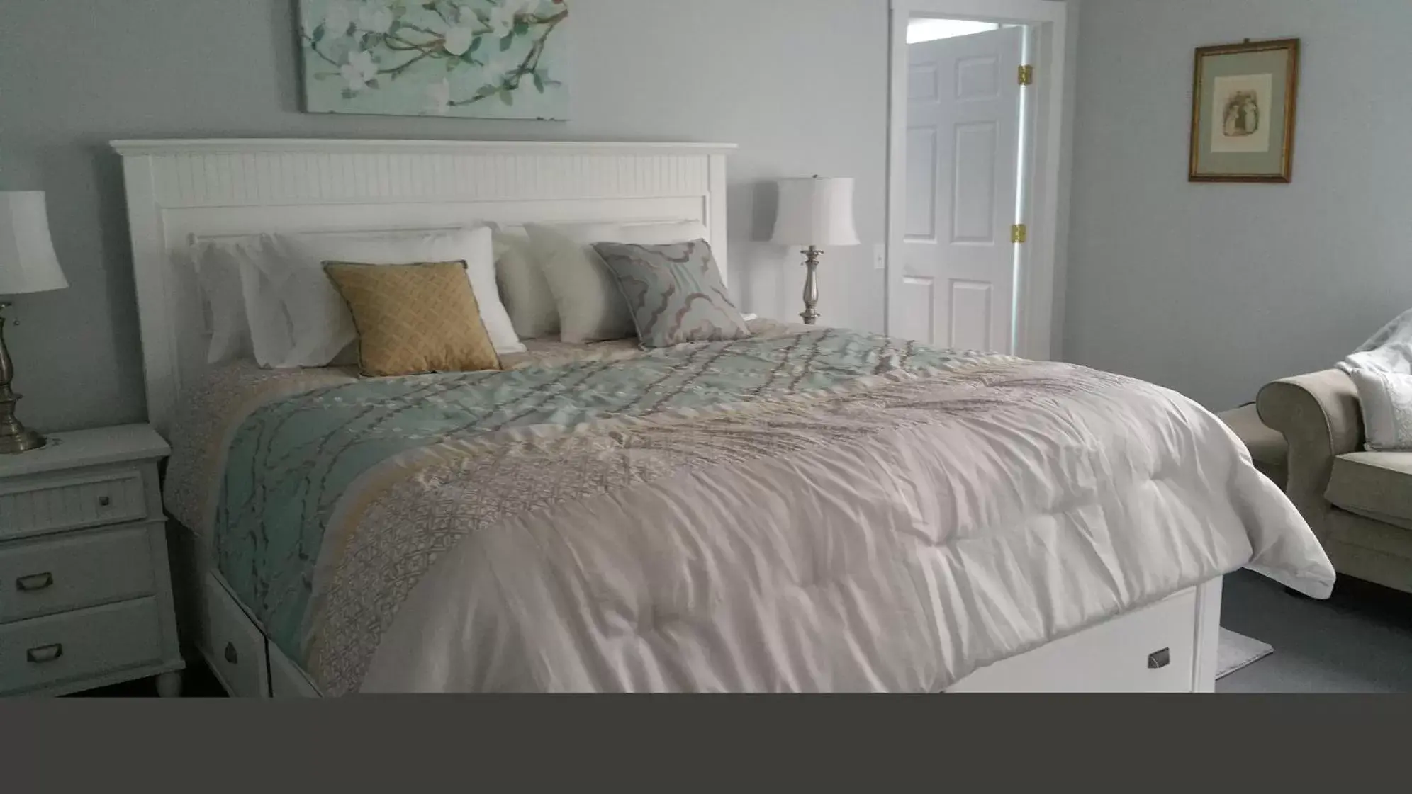 Bed in Stamford Gables Bed and Breakfast