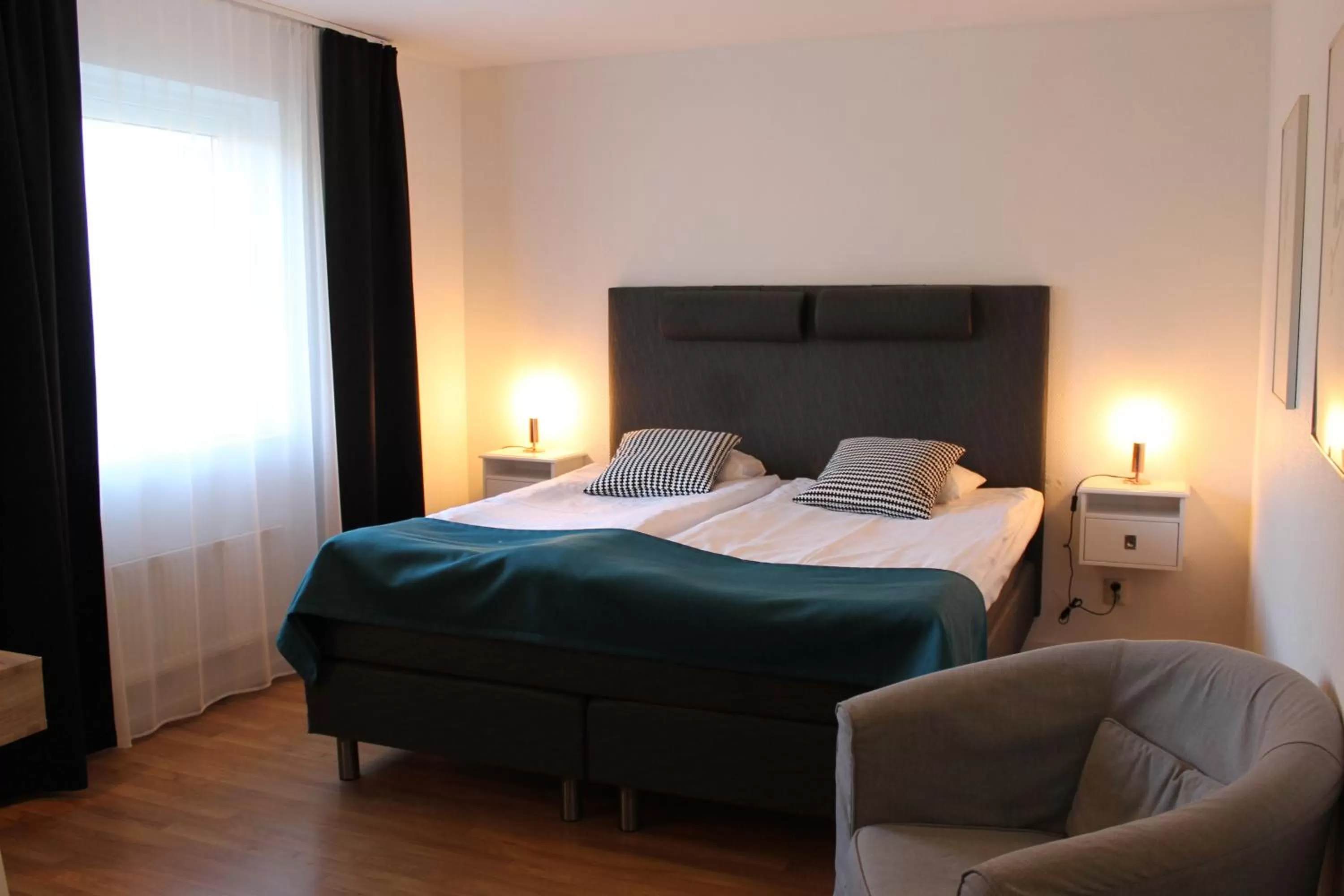 Bed in Sturup Airport Hotel