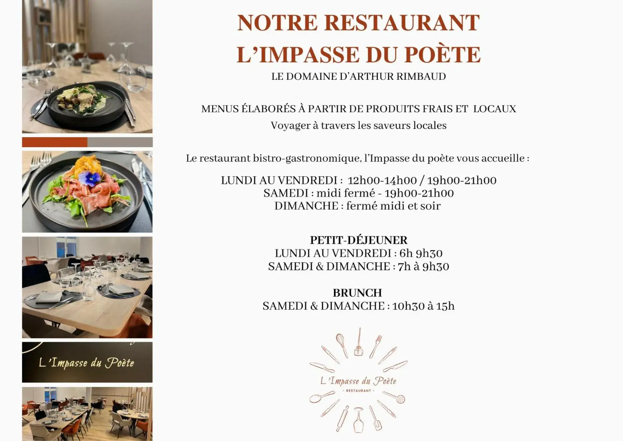 Restaurant/places to eat in Hôtel Le Dormeur du Val