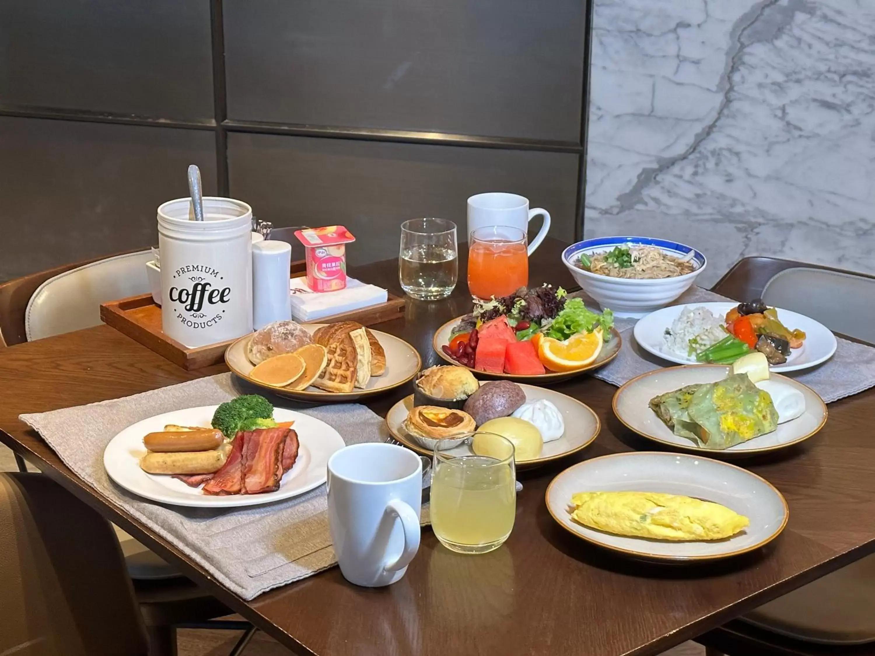 Breakfast in Yantai Marriott Hotel