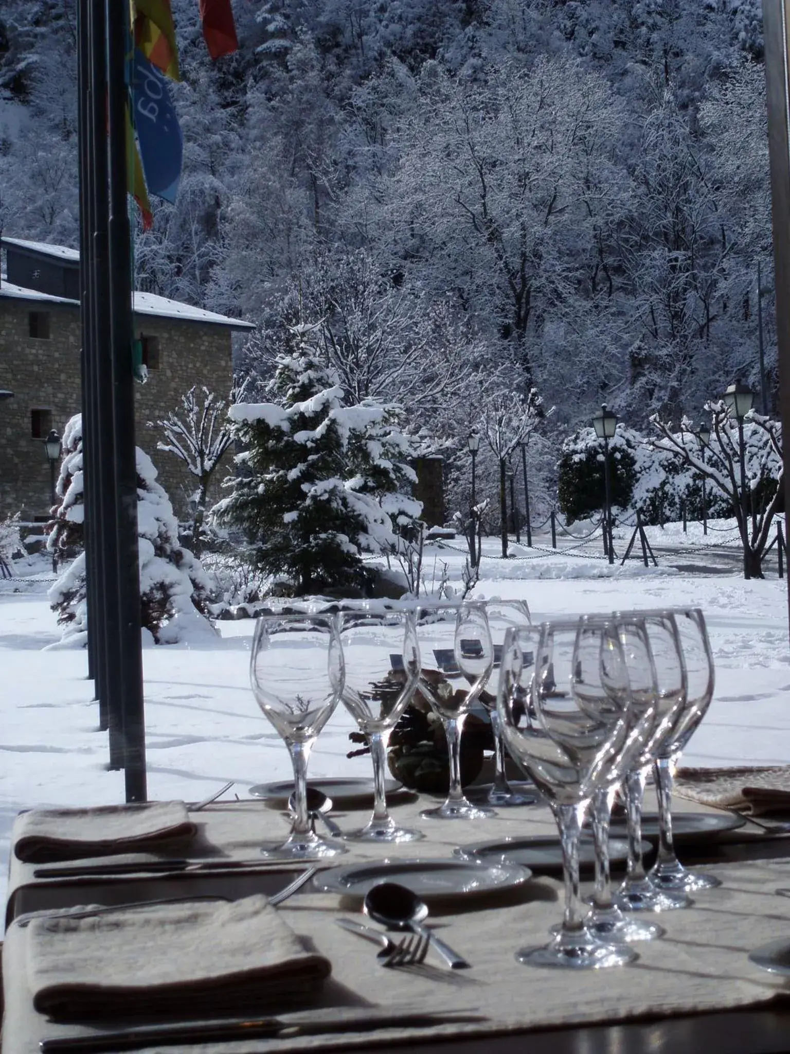 Restaurant/places to eat, Winter in Abba Xalet Suites Hotel