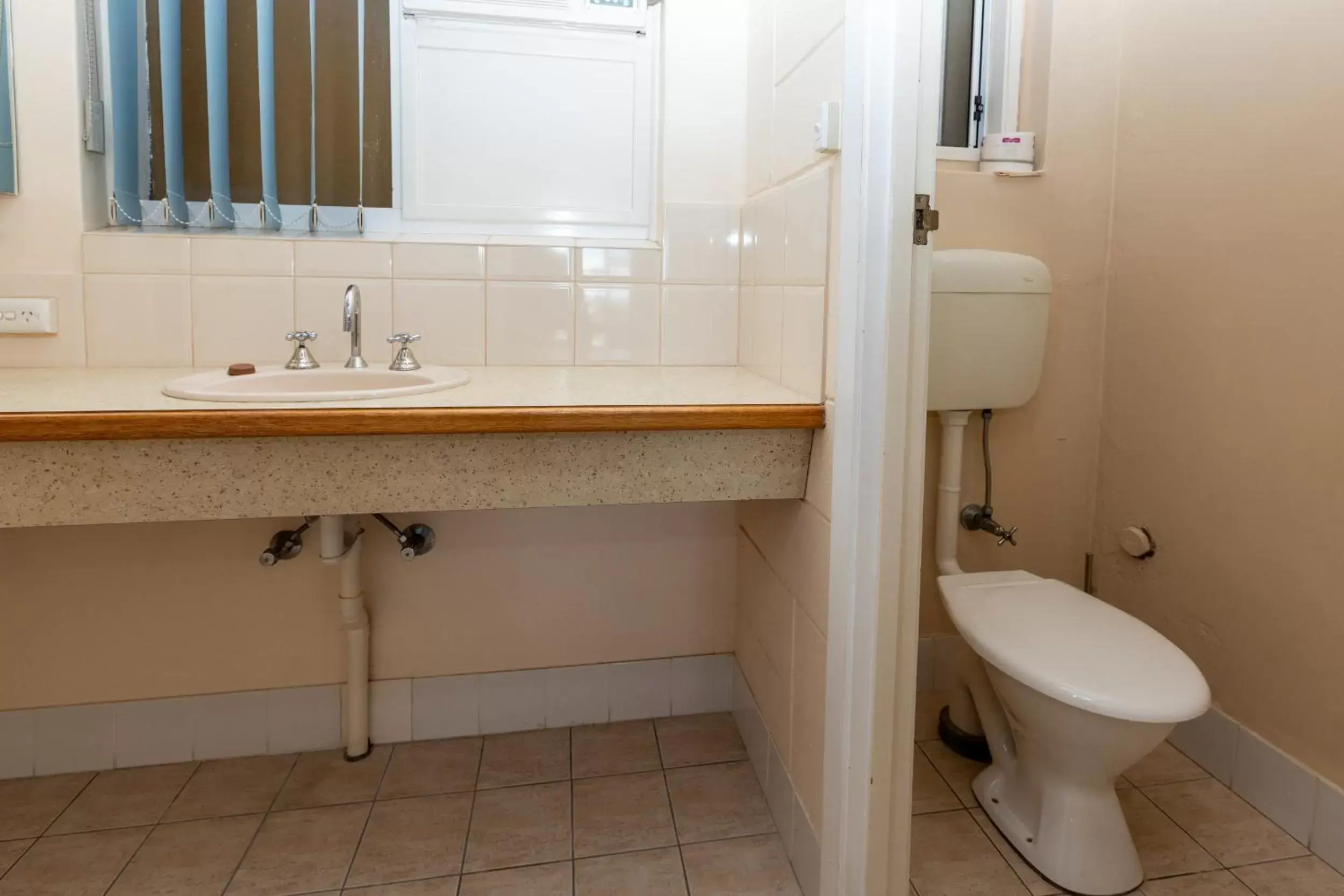 Bathroom in Blue Seas Motel