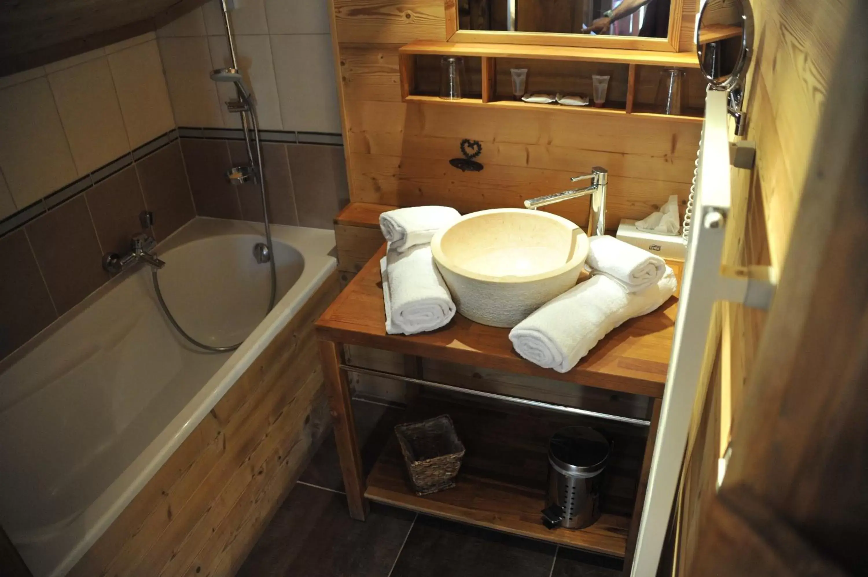 Bathroom in Hôtel Chalet Alpage