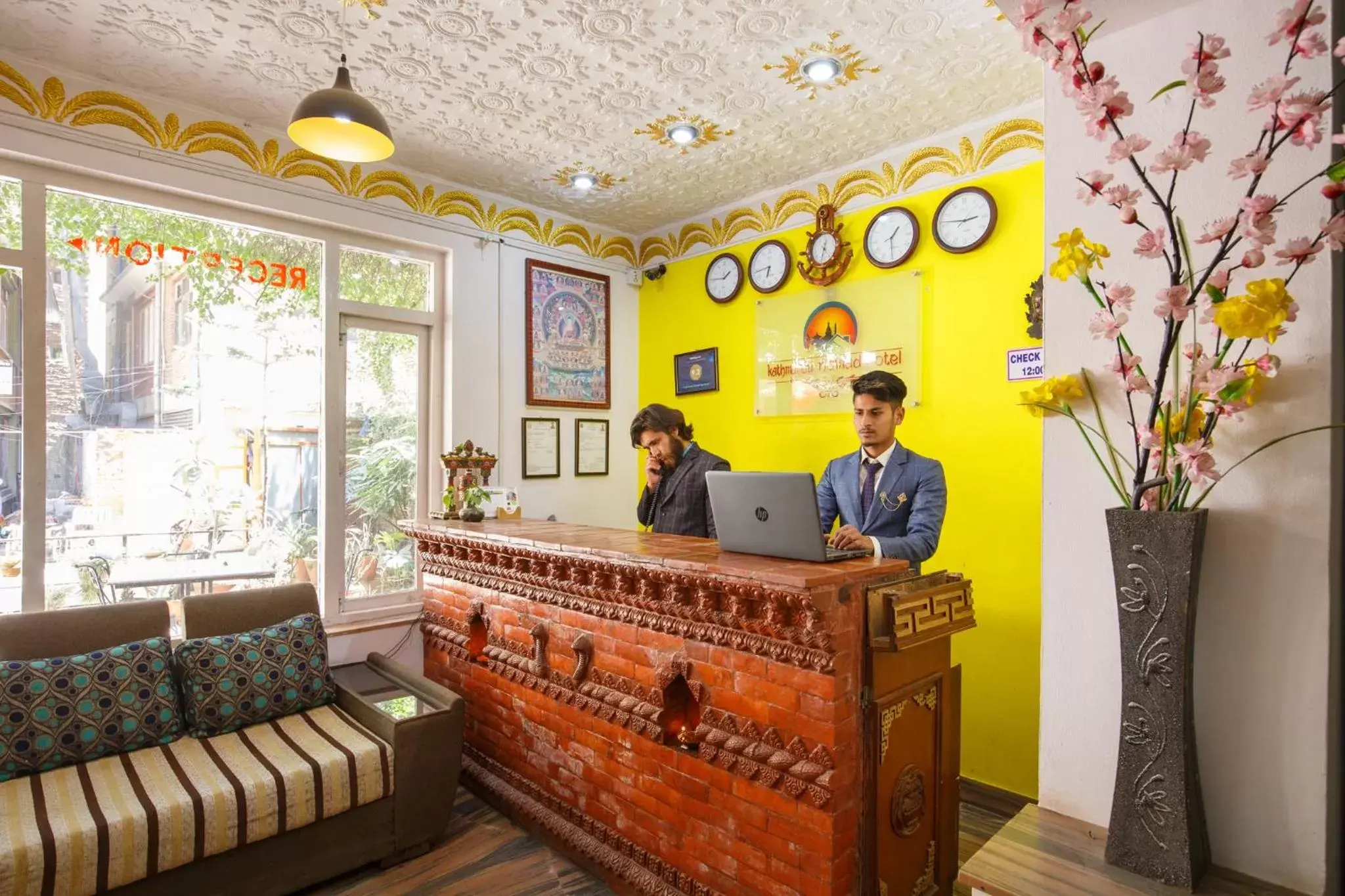 Lobby or reception in KATHMANDU NOMAD HOTEL