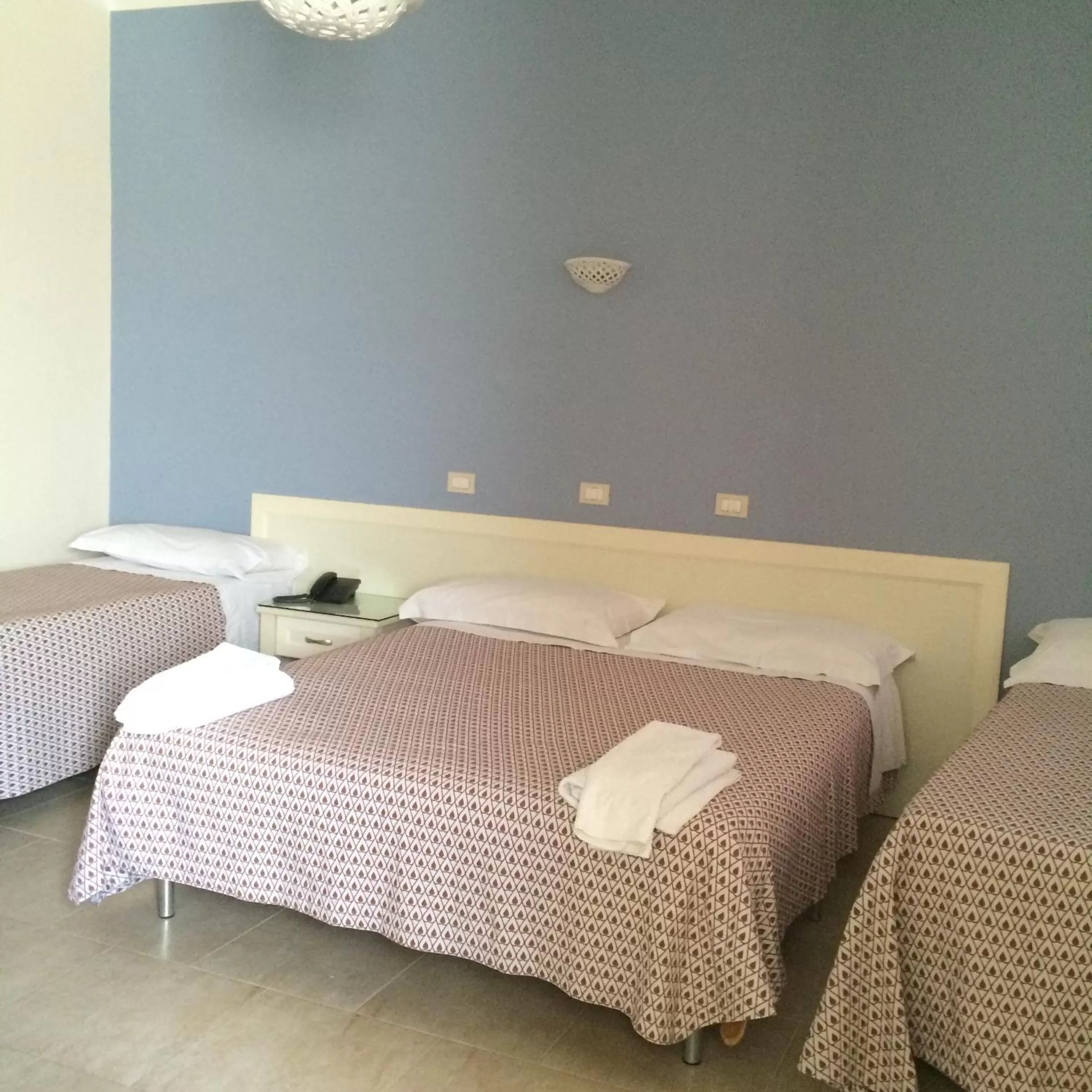 Bed in Hotel Zio Cataldo