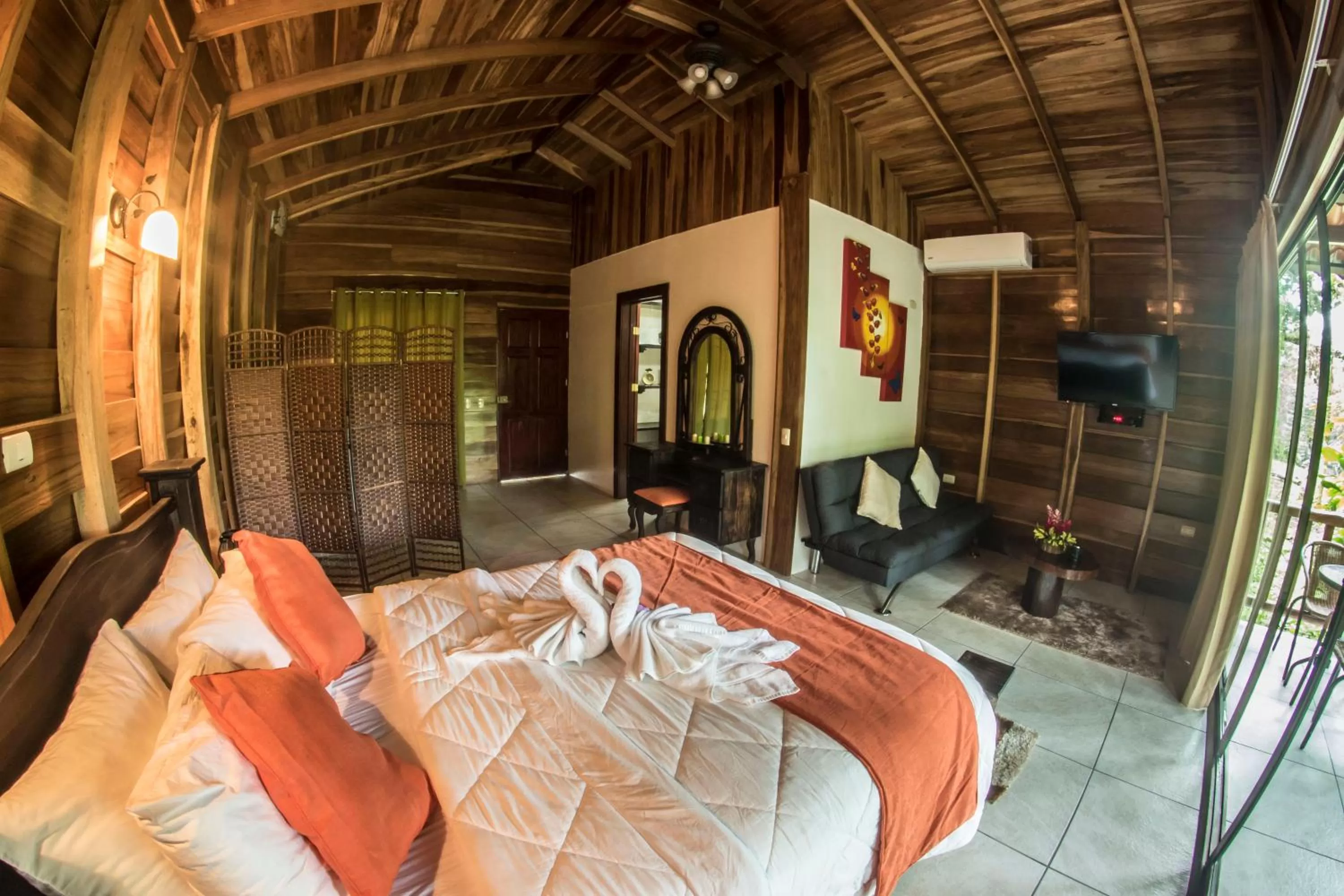 Bed in Hotel Rancho Cerro Azul