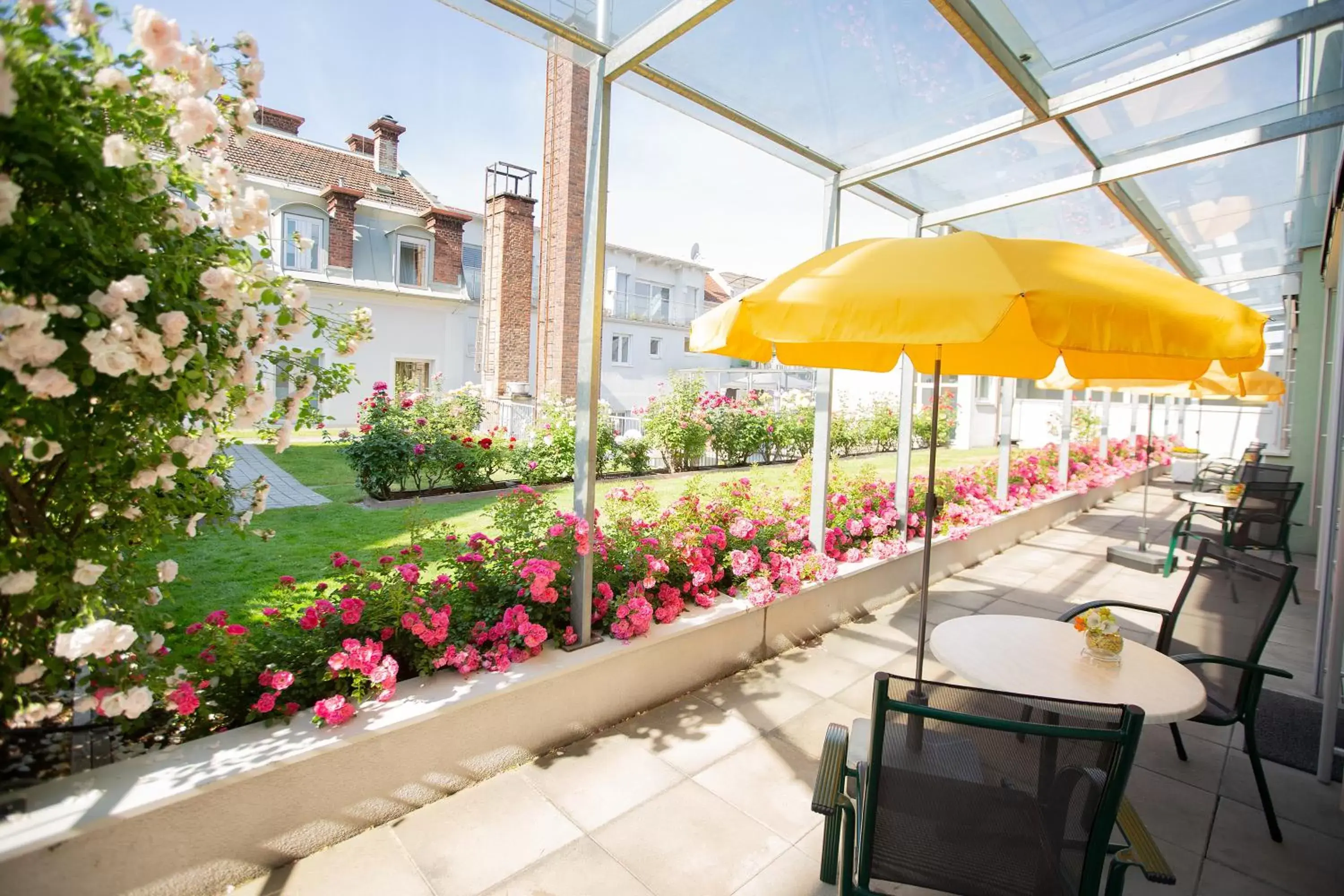 Patio in Hotel Gollner