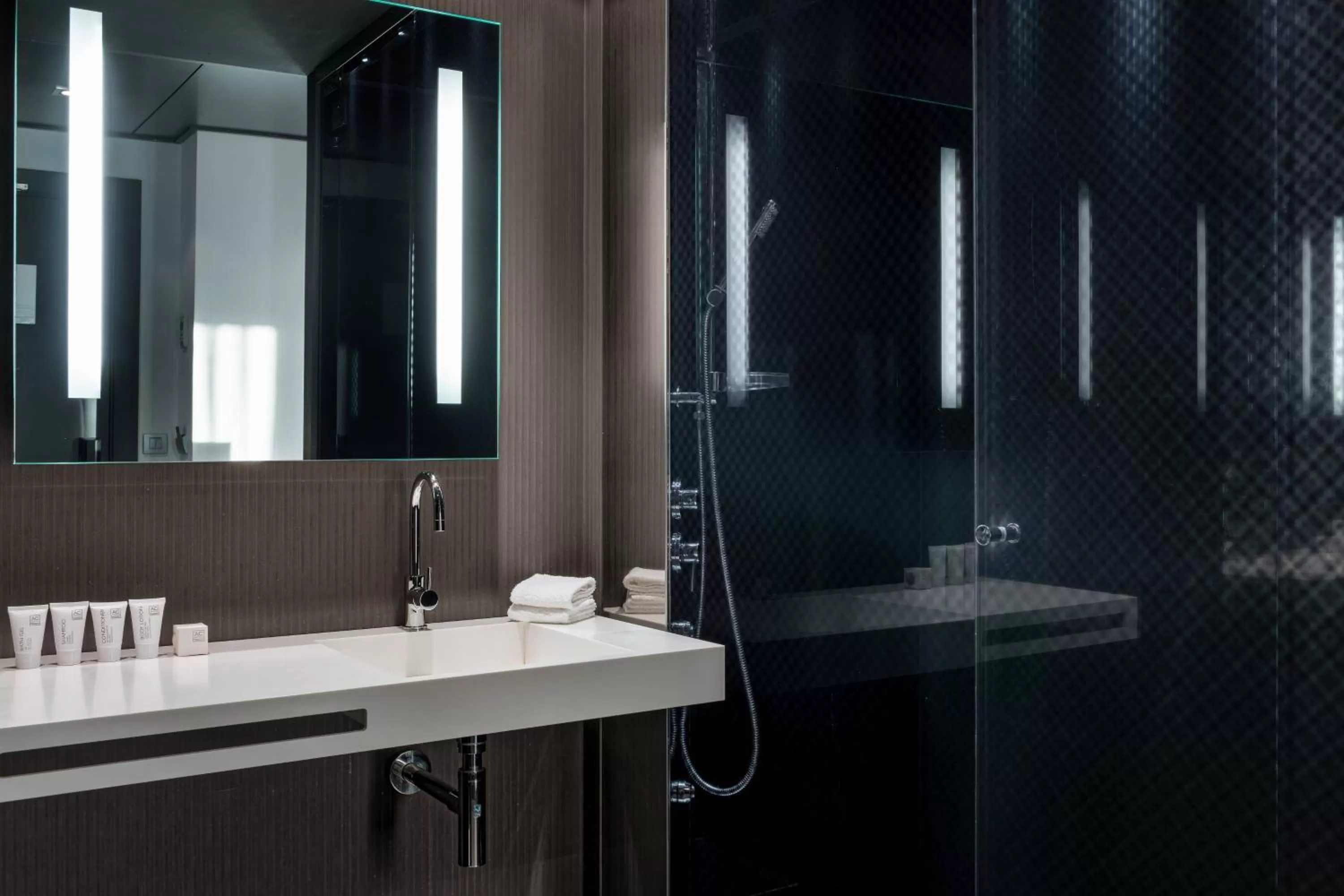 Bathroom in AC Hotel Atocha by Marriott