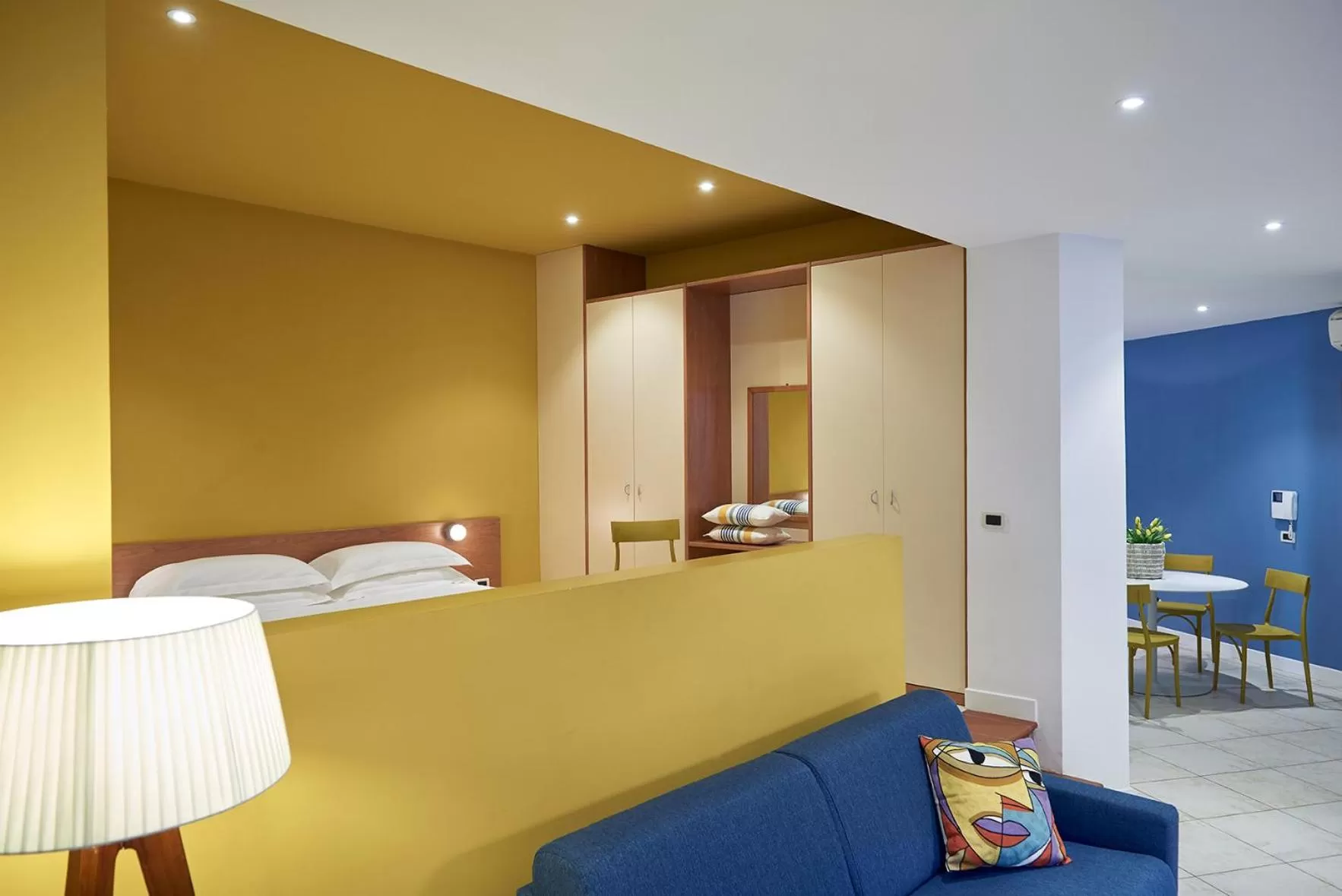 Living room, Bed in Residence Leopoldo