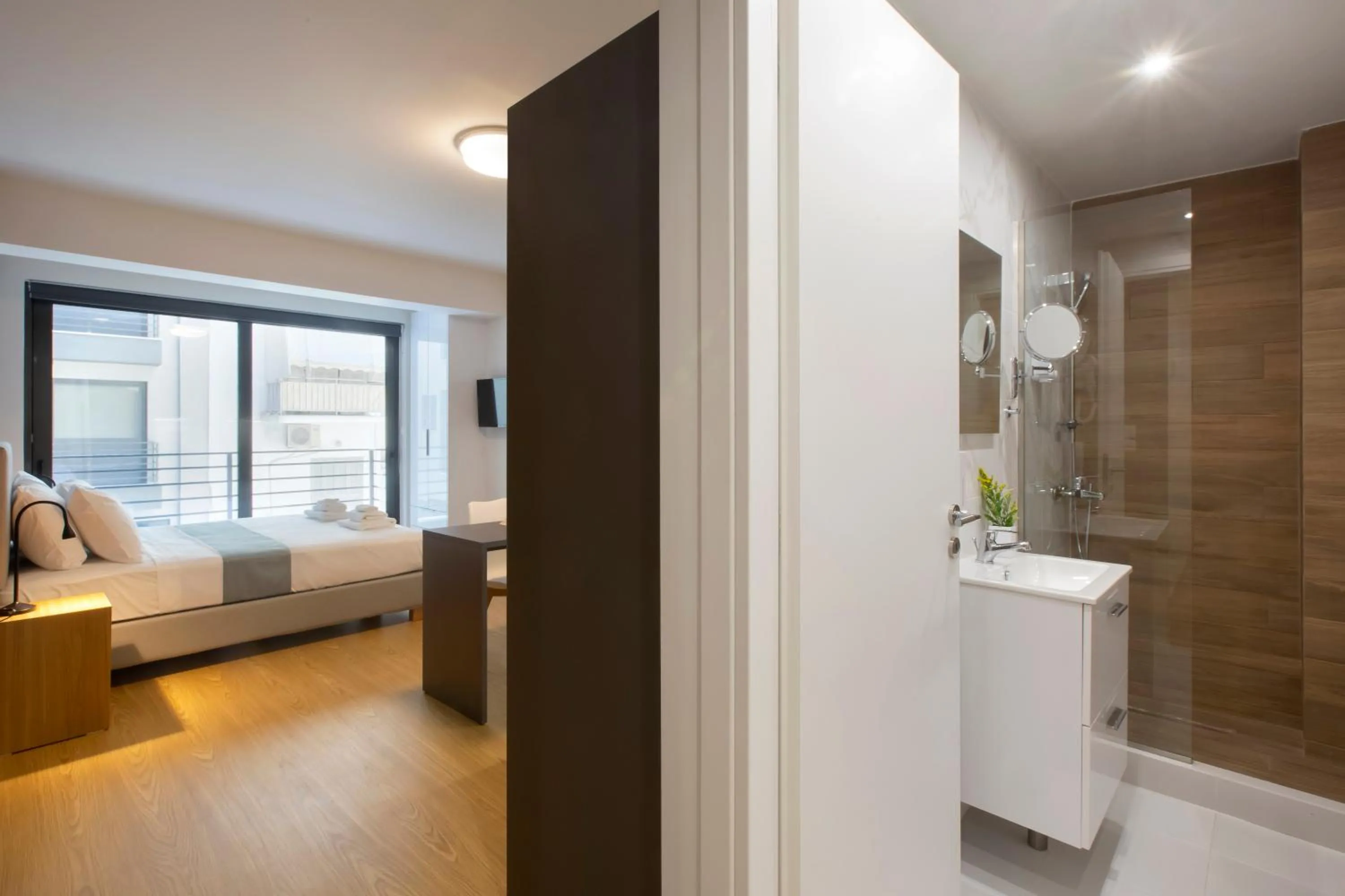 Photo of the whole room, Bed in Athens Panorama Project