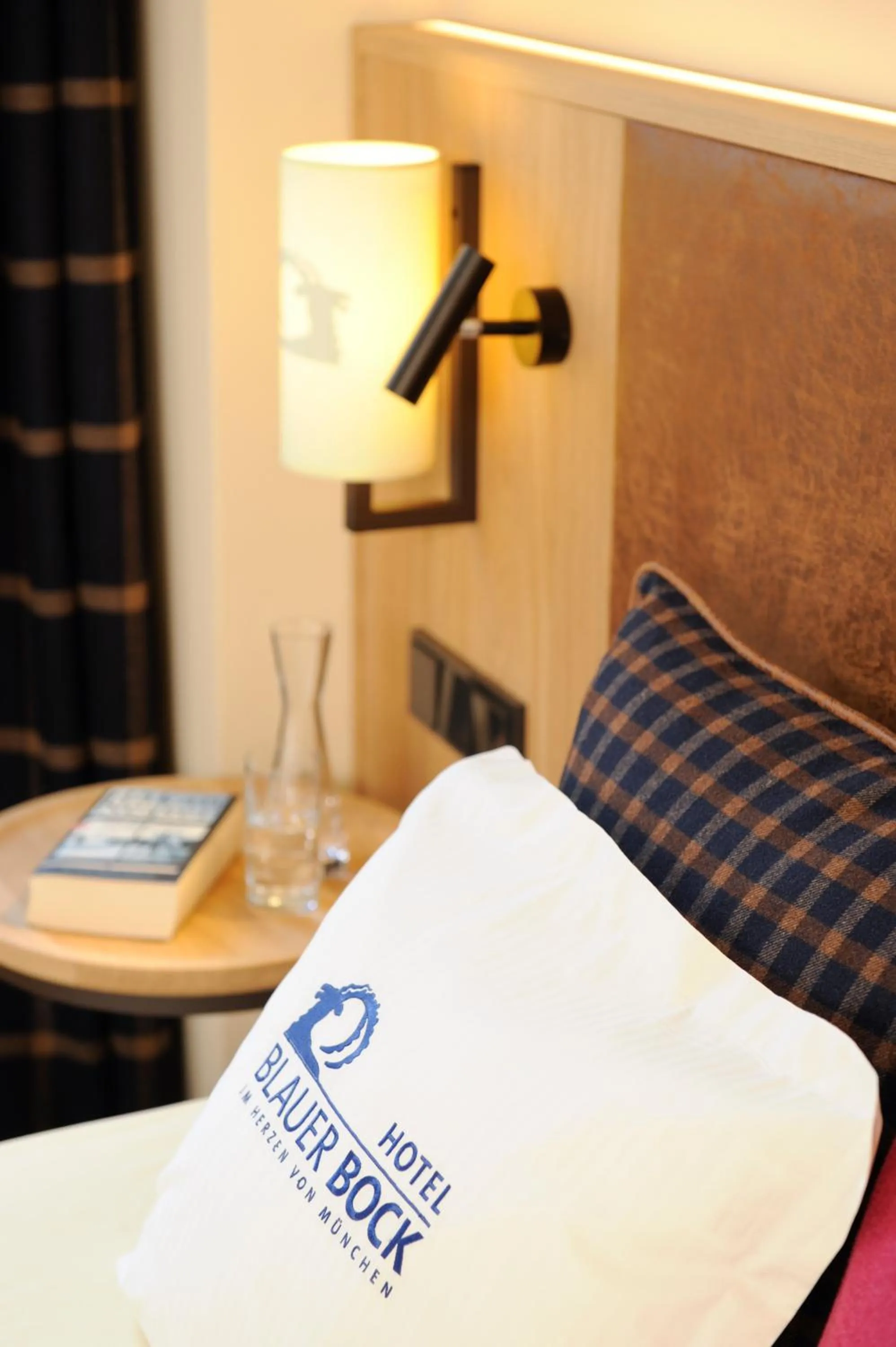 Decorative detail, Bed in Hotel Blauer Bock