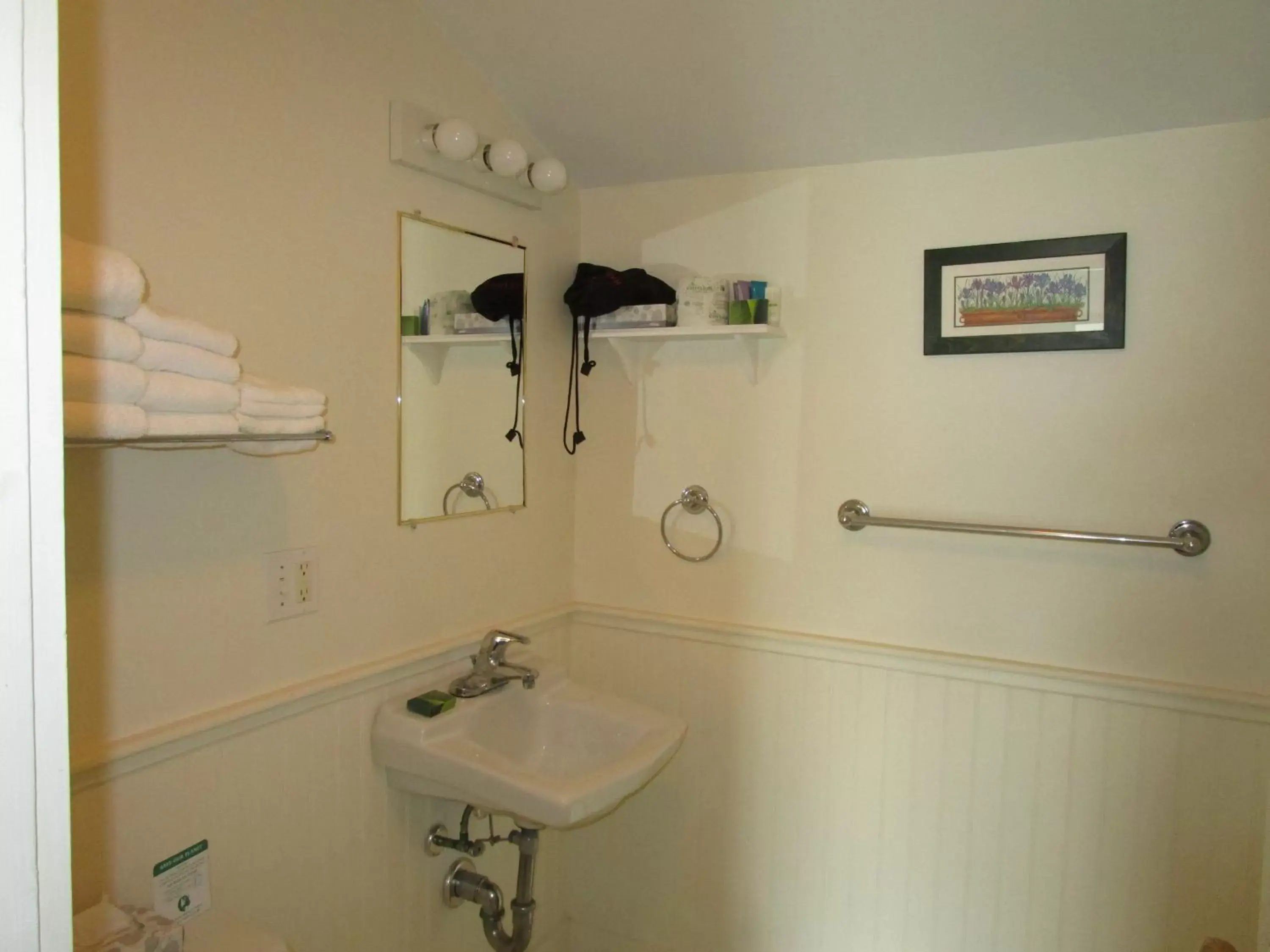 Bathroom in Shea's Riverside Inn & Motel