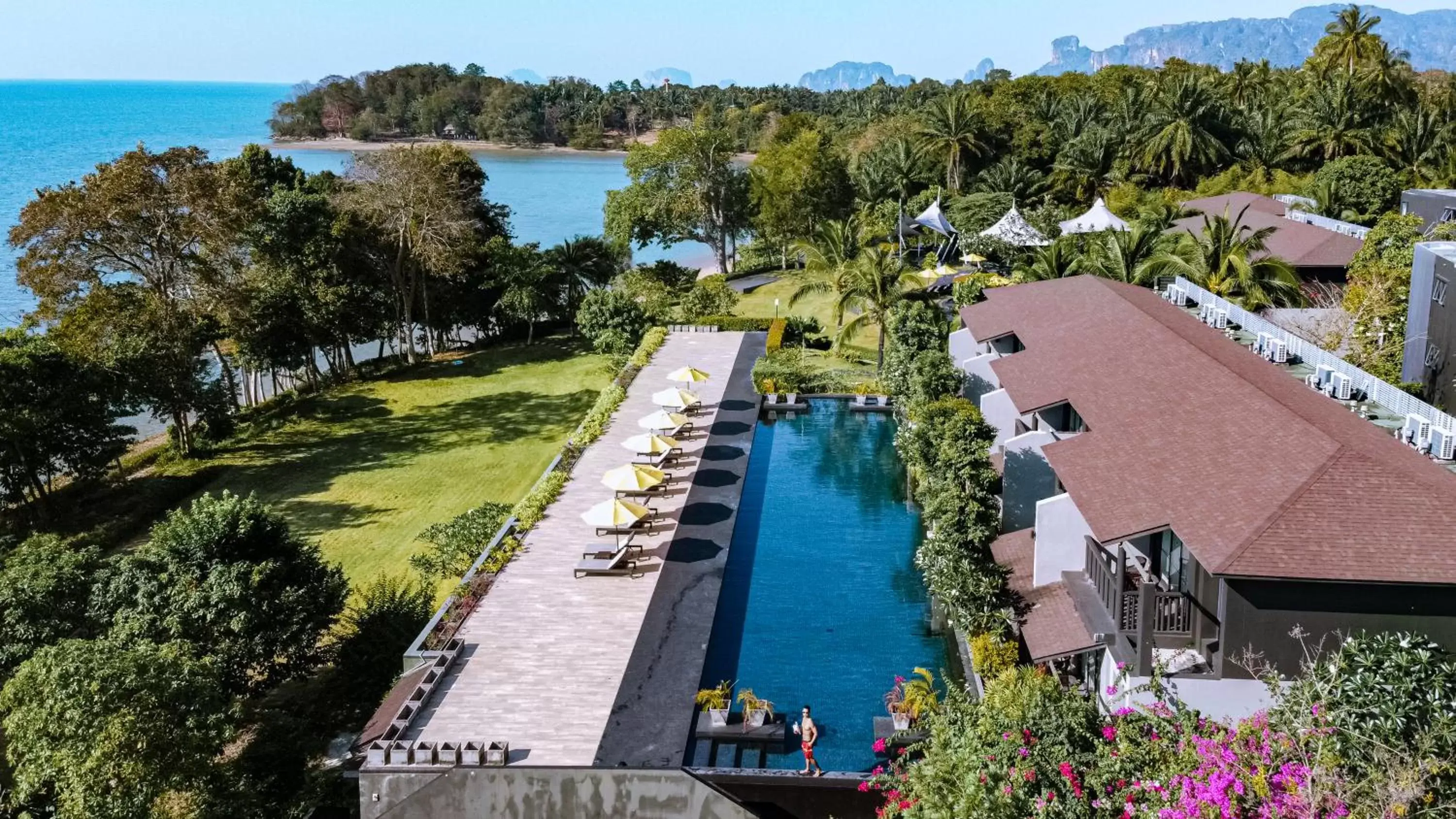 Swimming pool, Bird's-eye View in The ShellSea Krabi-SHA Extra Plus