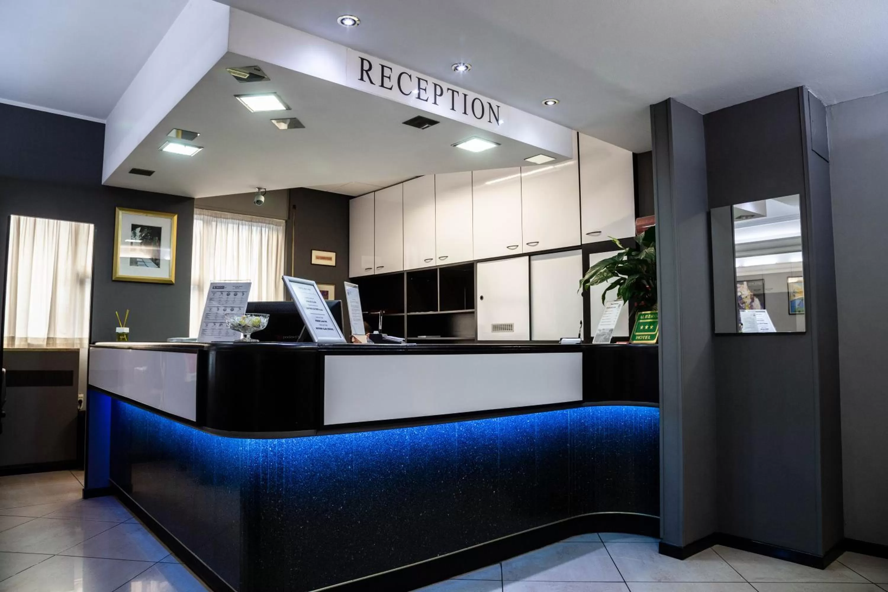 Lobby or reception in Hotel Berlino