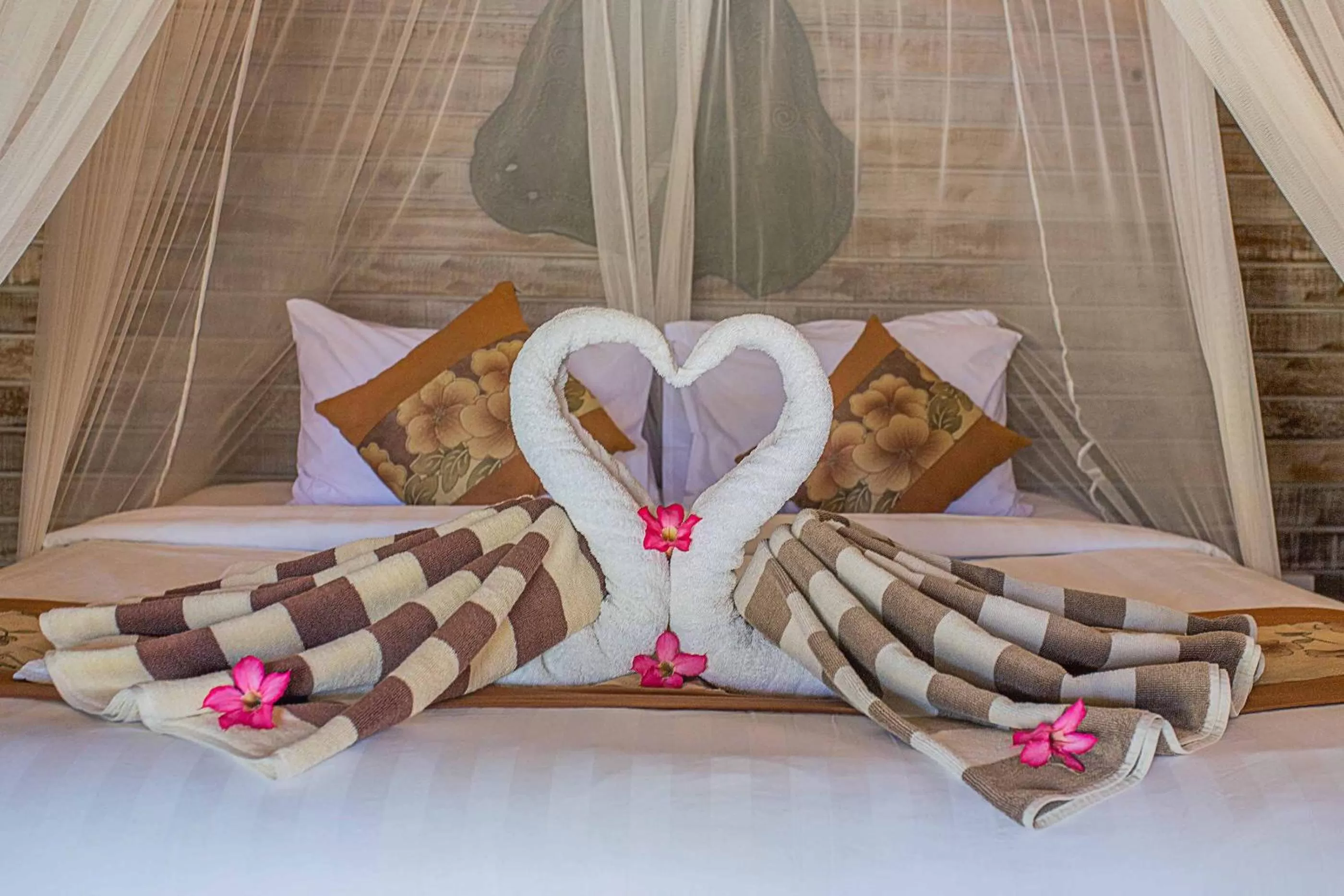 Bed in Sanghyang Bay Villas