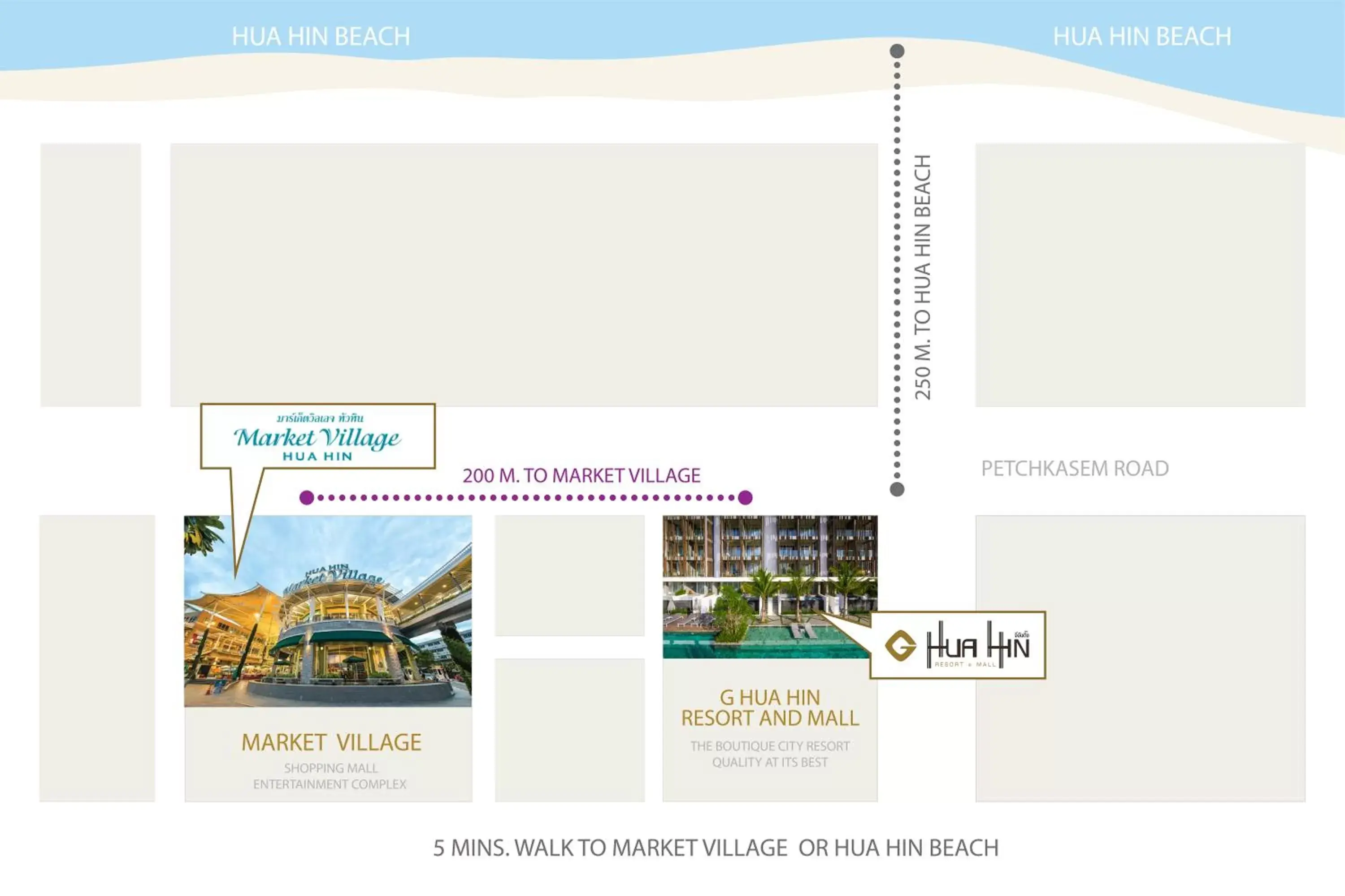 Shopping Area, Floor Plan in G Hua Hin Resort & Mall