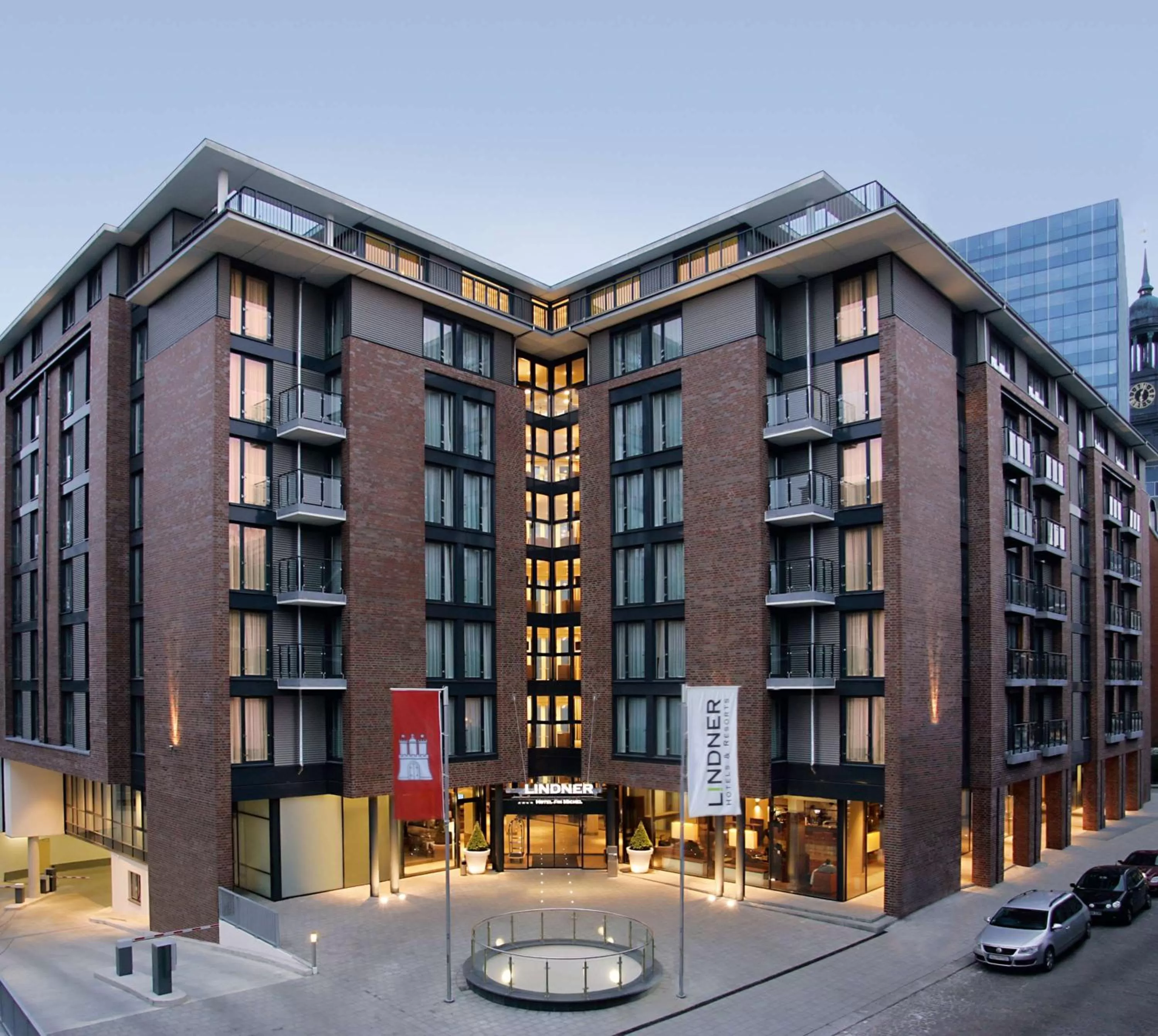 Property building in Lindner Hotel Hamburg am Michel, part of JdV by Hyatt