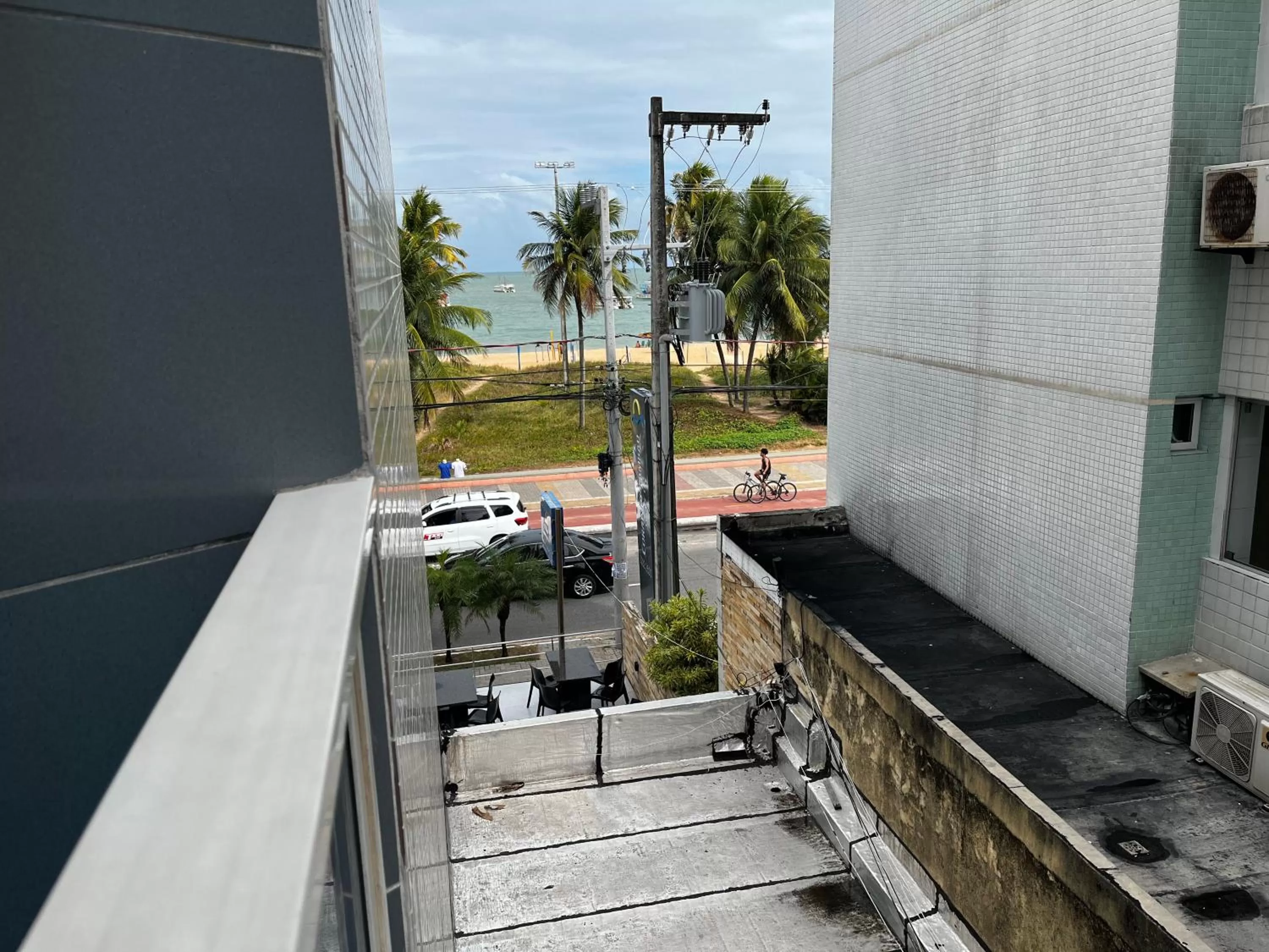 Sea view, Balcony/Terrace in Flat beira mar Tambaú
