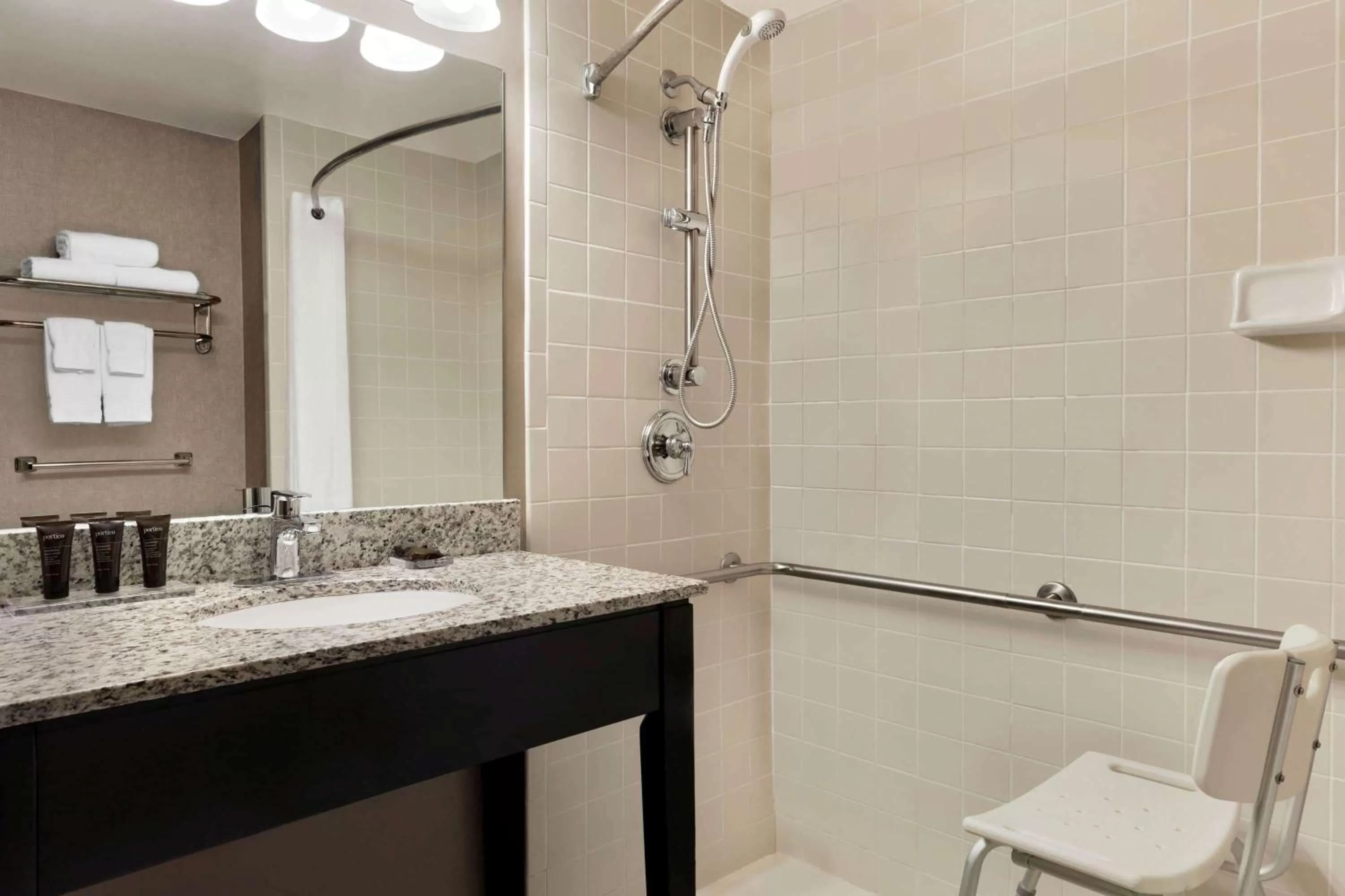 Bathroom in Wingate by Wyndham Cincinnati Blue Ash