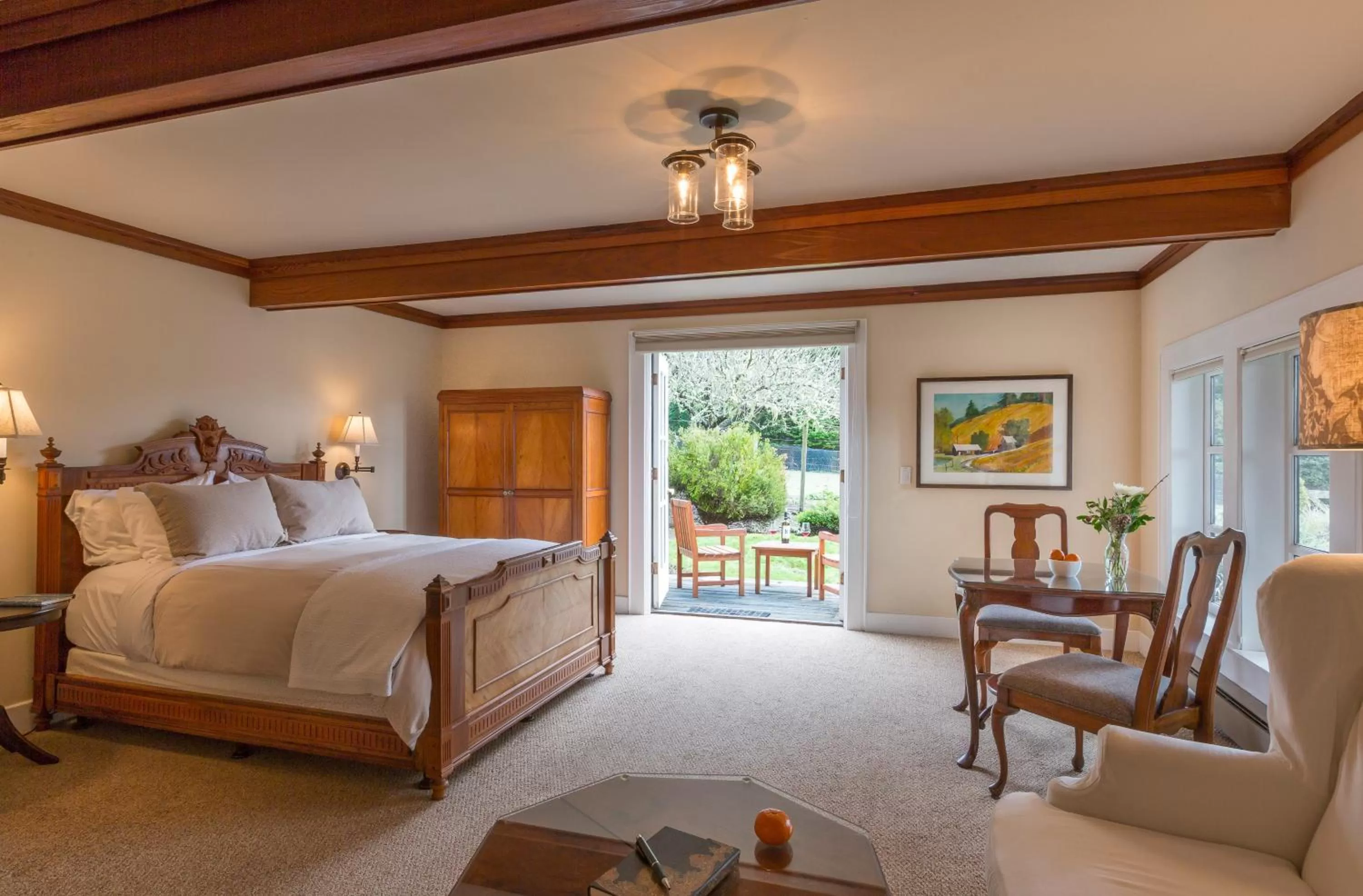 Photo of the whole room, Bed in SCP Mendocino Inn and Farm