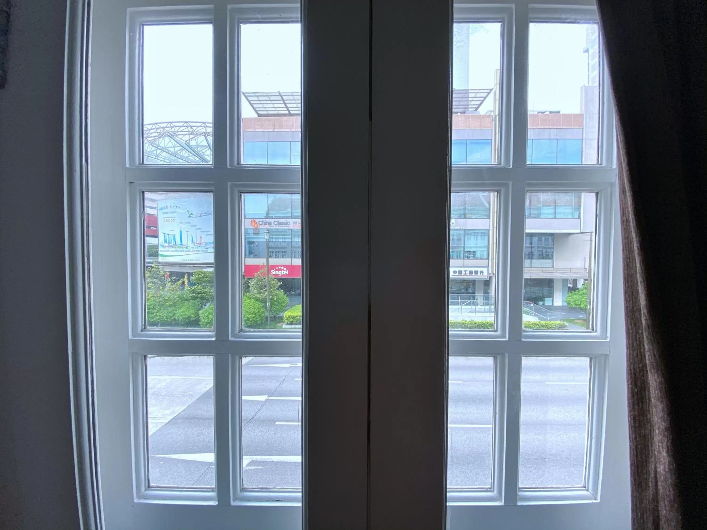 City view in Bliss Hotel Singapore