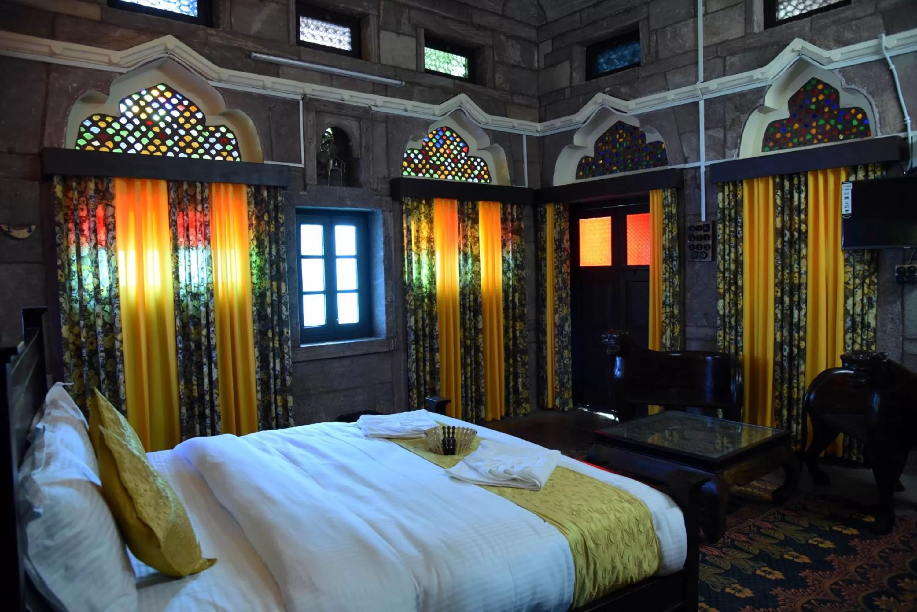 Bedroom, Bed in The Thikana Heritage