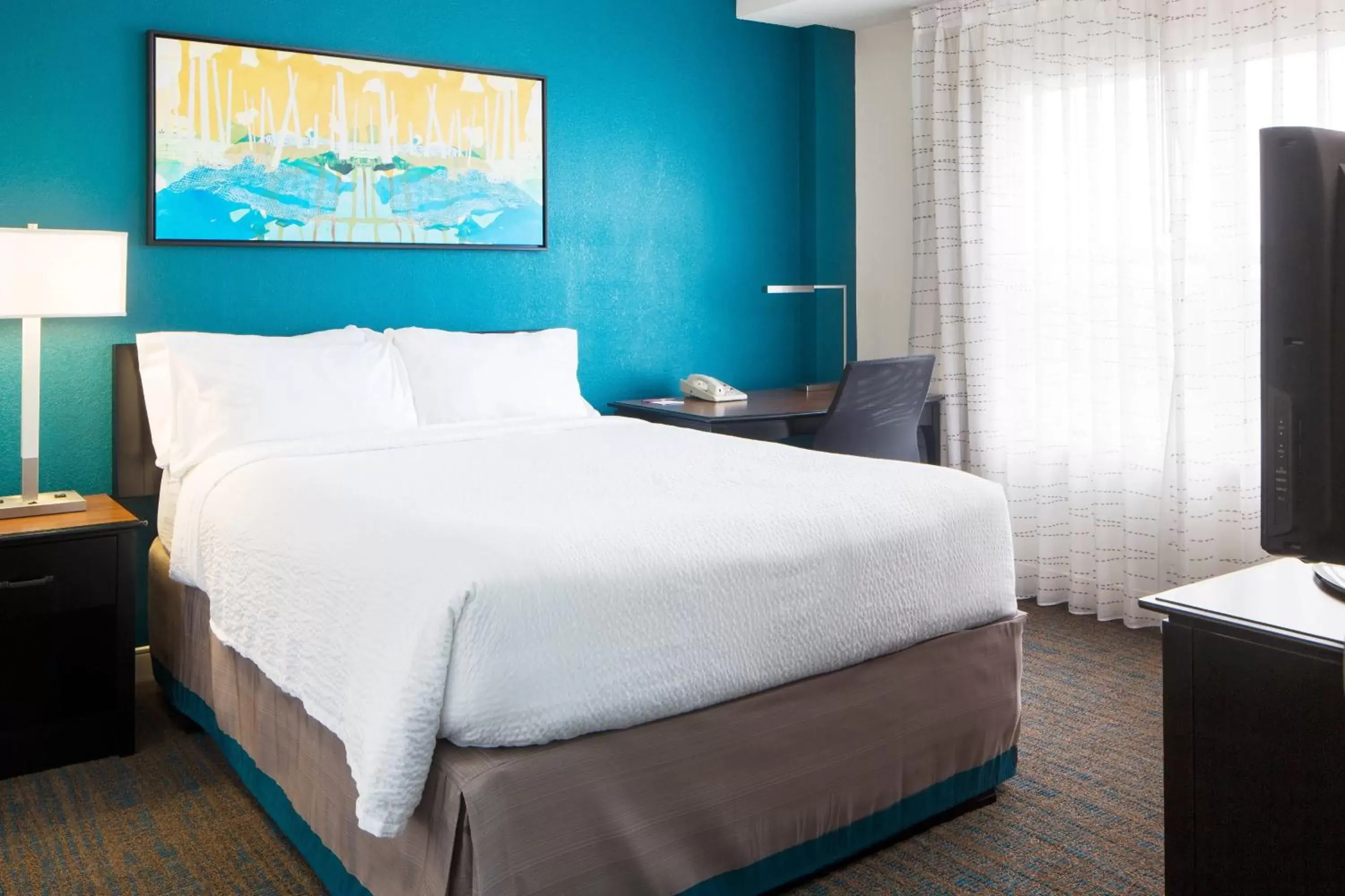 Bedroom, Bed in Residence Inn by Marriott Orlando at SeaWorld