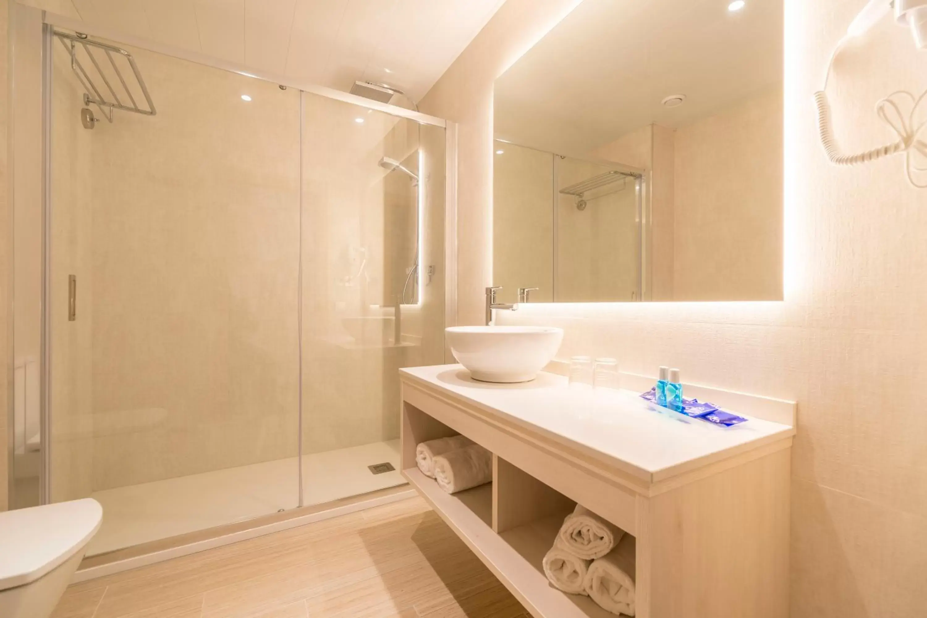 Shower, Bathroom in Hotel Marsol