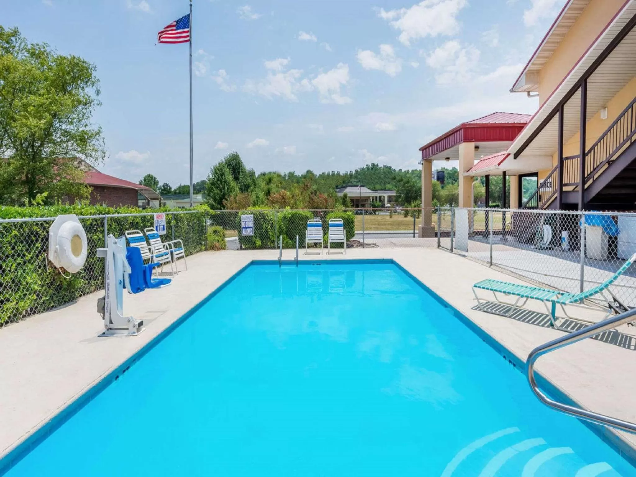 Pool view in Super 8 by Wyndham Cleveland