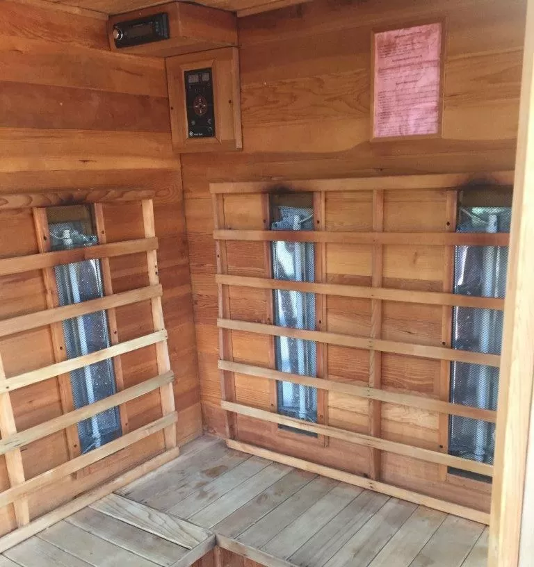 Sauna in Kawai Purapura Yoga Retreat Centre