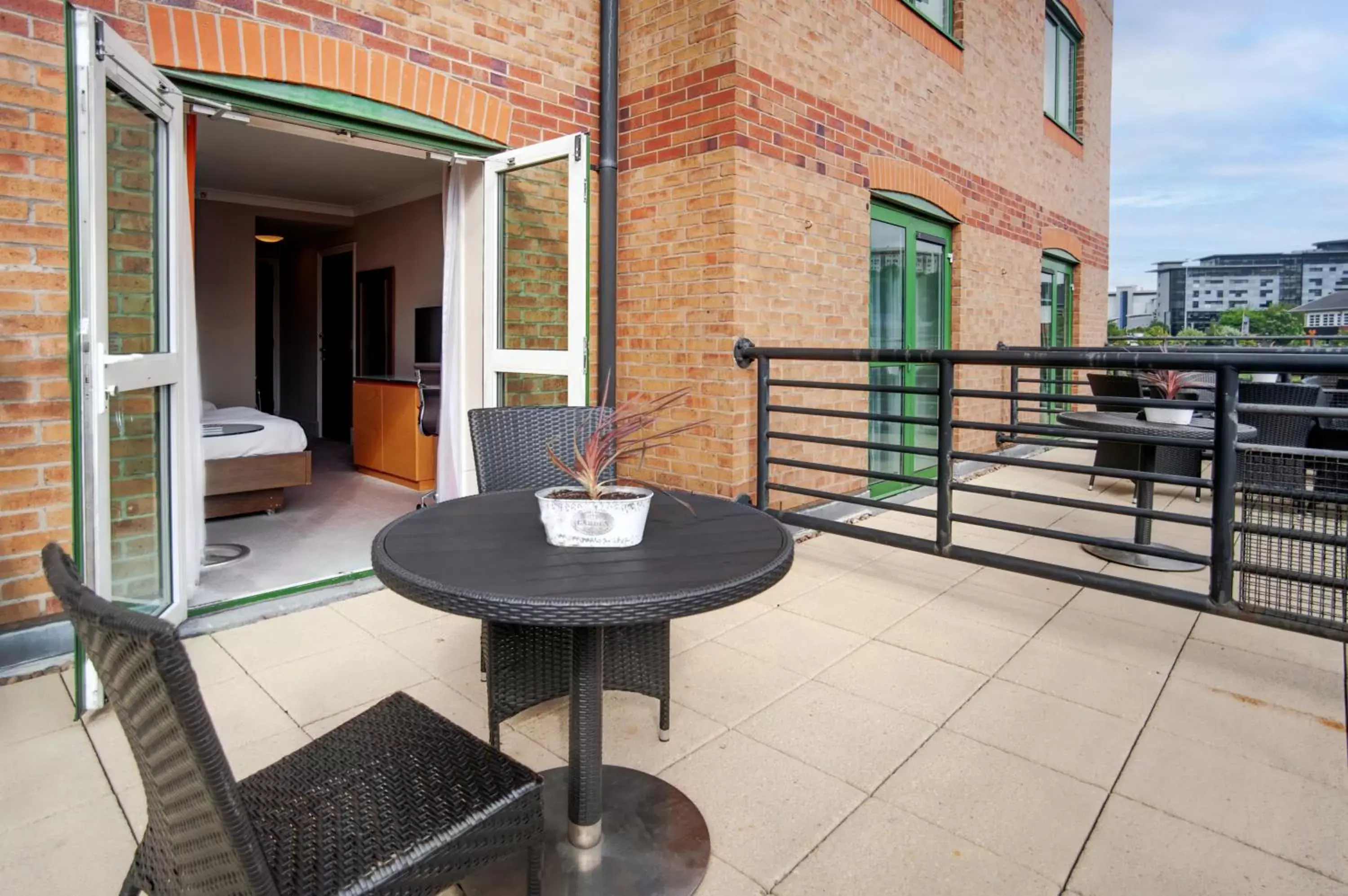 Bedroom, Balcony/Terrace in Best Western Plus The Quays Hotel Sheffield