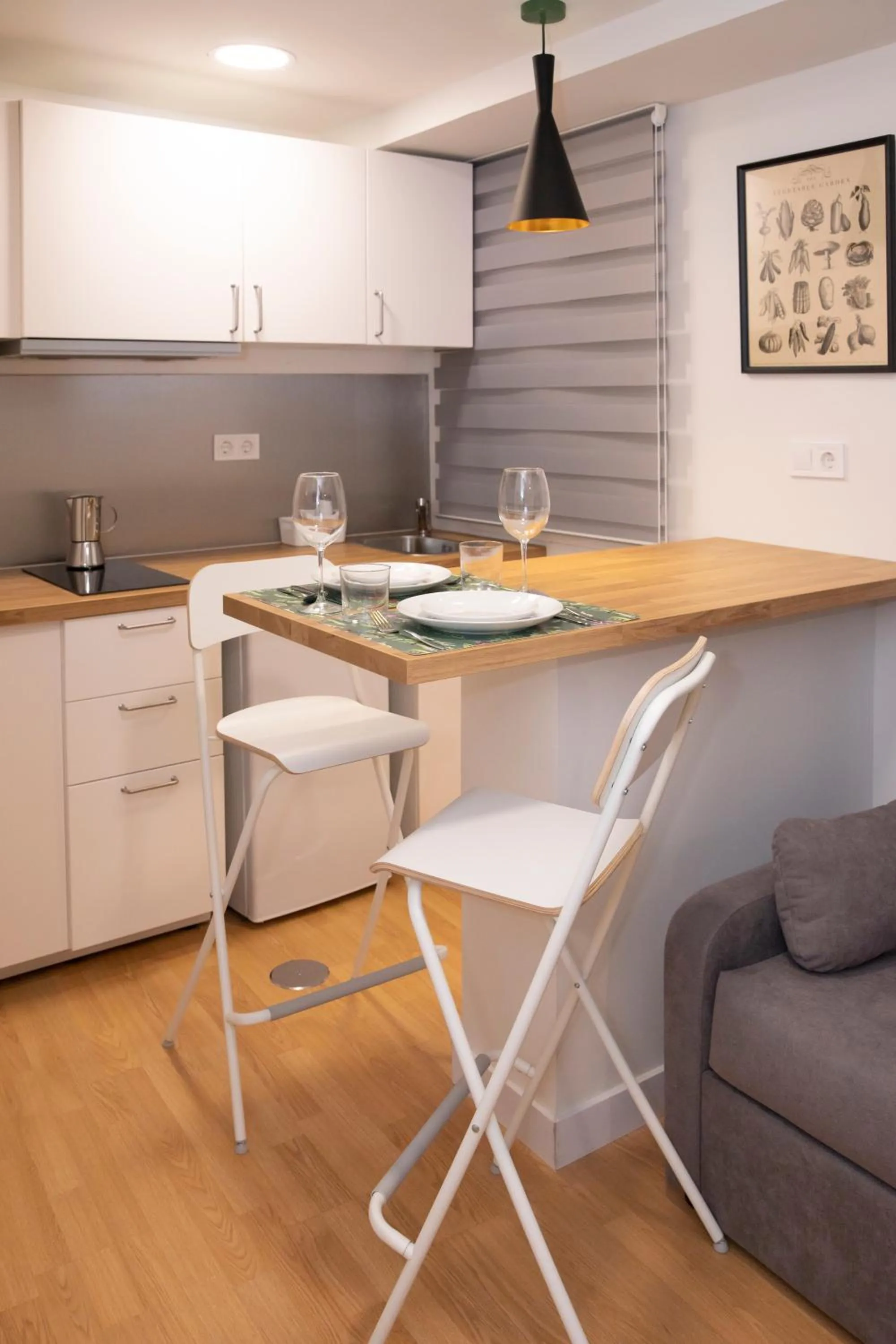 Kitchen or kitchenette in Hostal Montaloya