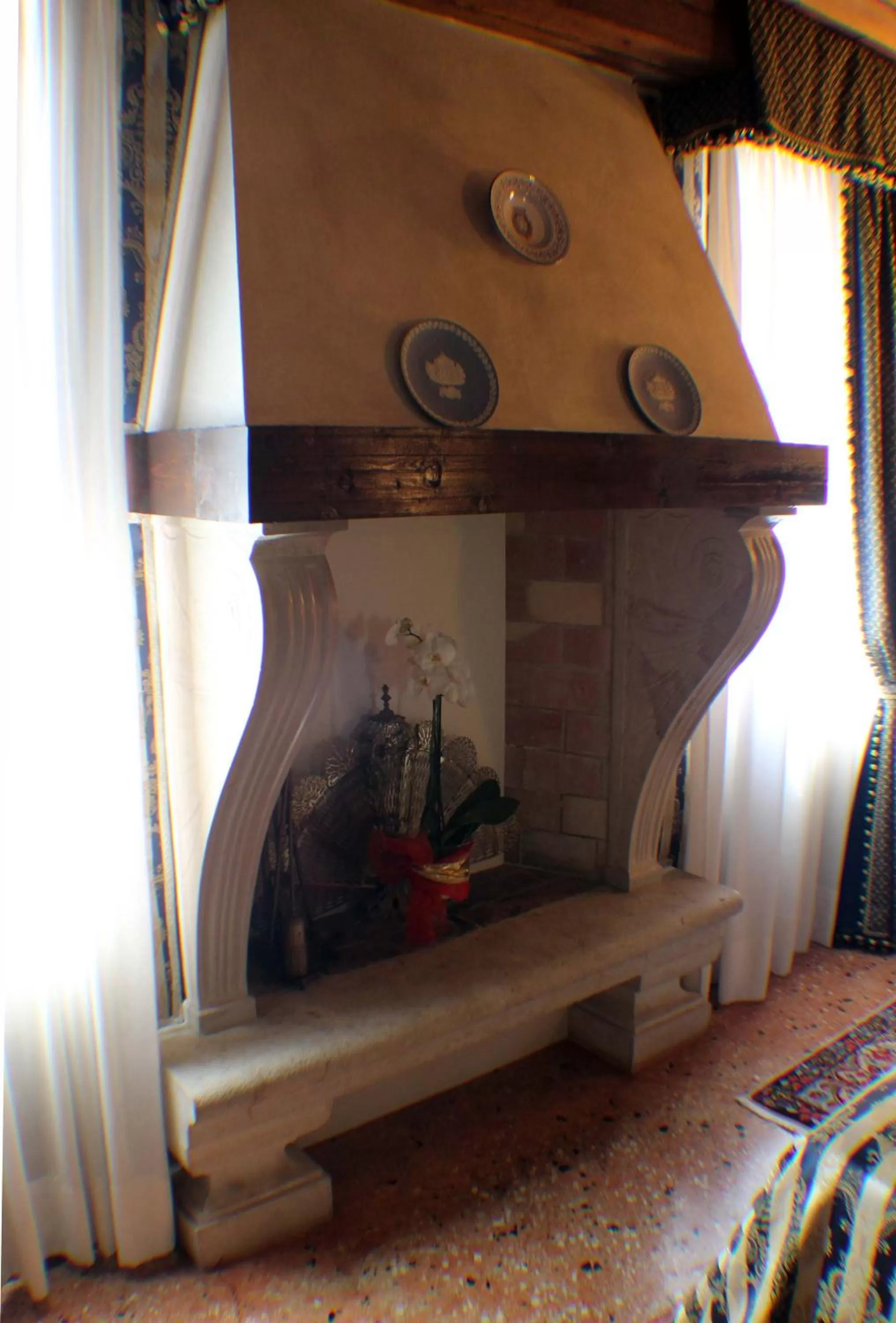 Decorative detail in Hotel Palazzo Abadessa