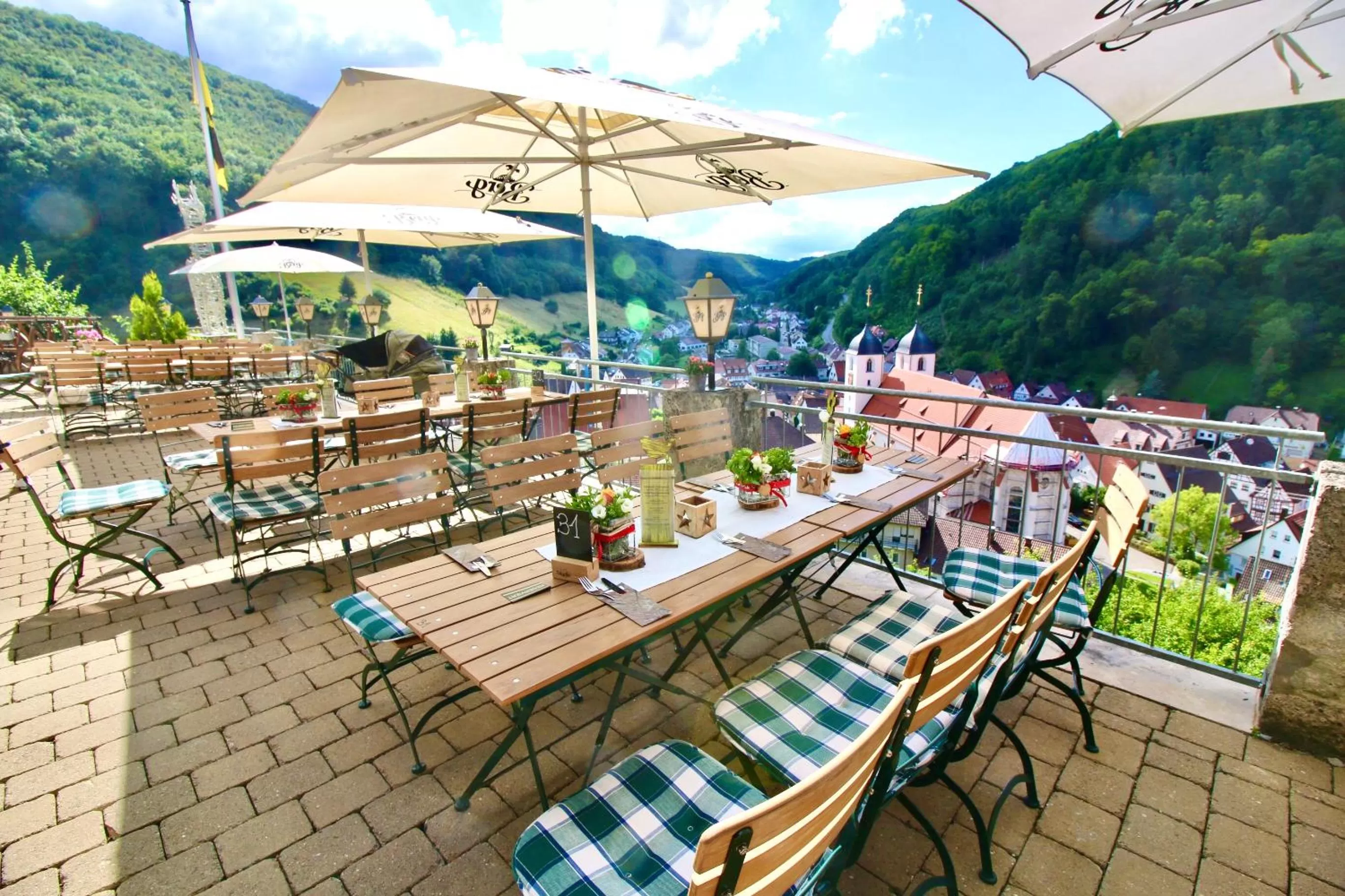 Balcony/Terrace in Albhotel Malakoff - House of Nature