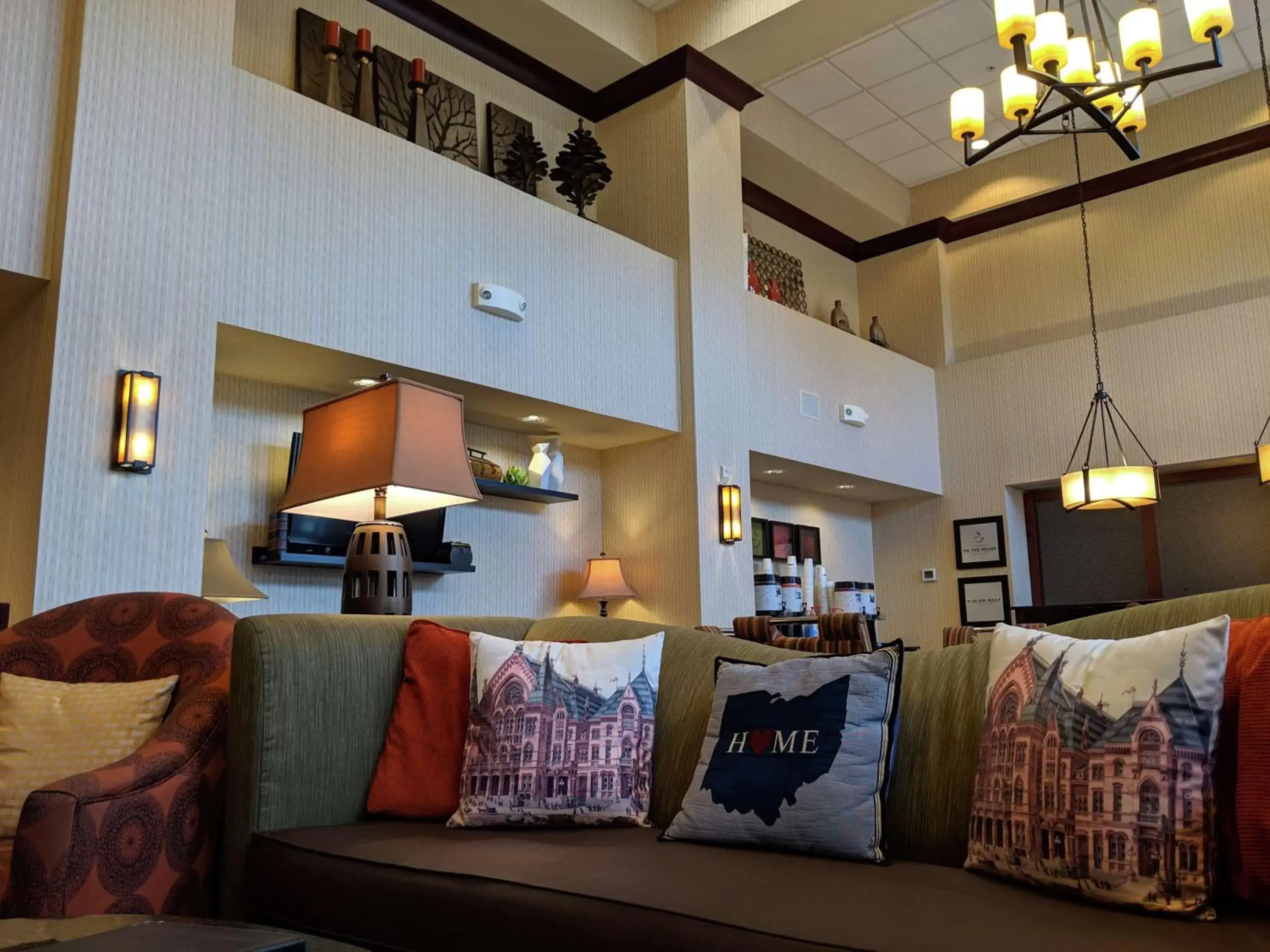Lobby or reception in Hampton Inn & Suites Cincinnati-Union Centre Lobby or reception in Hampton Inn & Suites Cincinnati-Union Centre