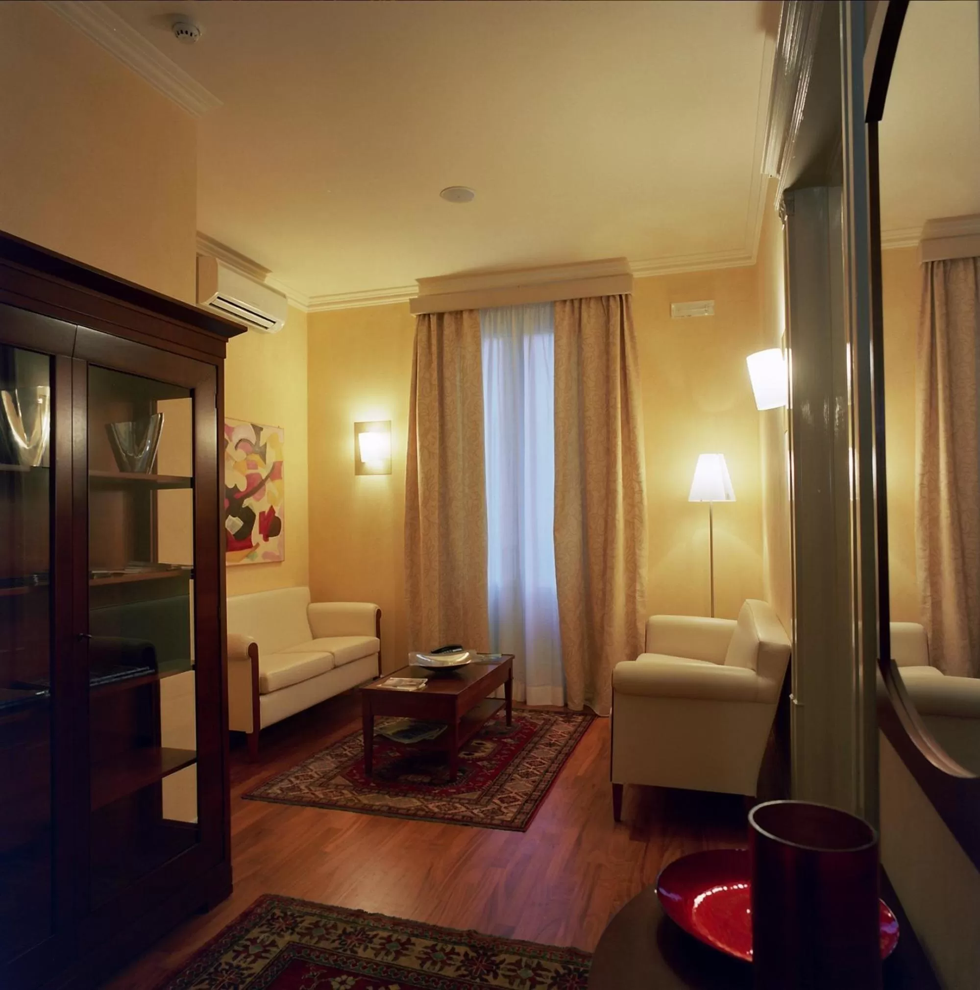 Communal lounge/ TV room, Bed in Hotel Agathae