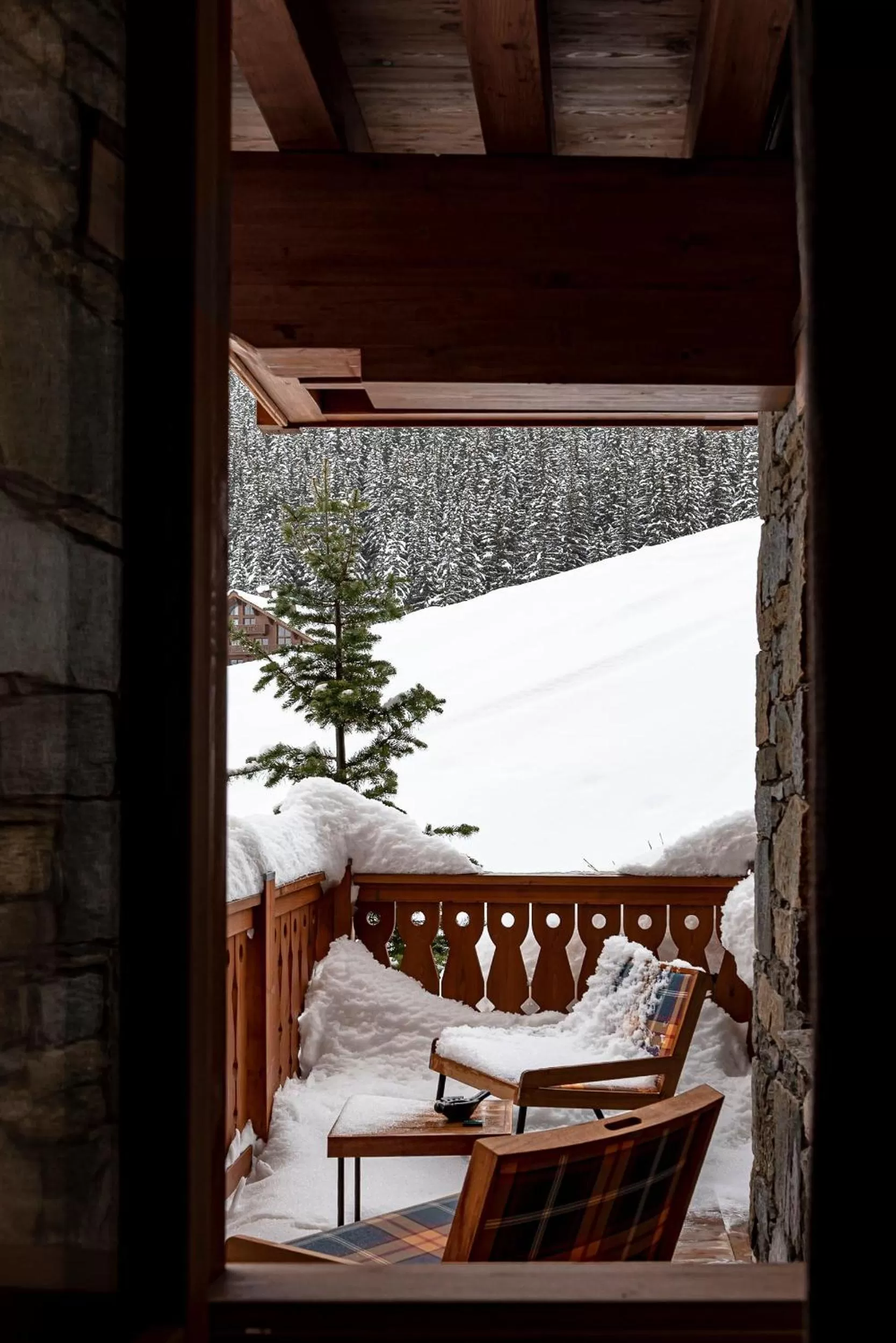 Patio in Hotel Le Coucou Méribel