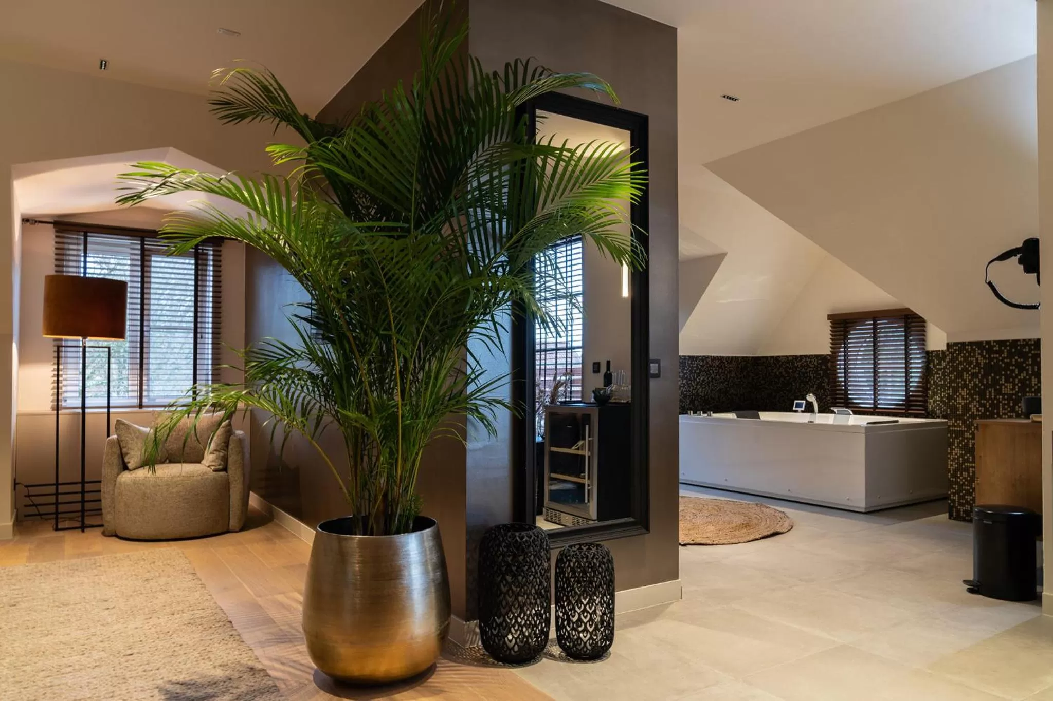 Living room in Hotel de Boskar Houthalen