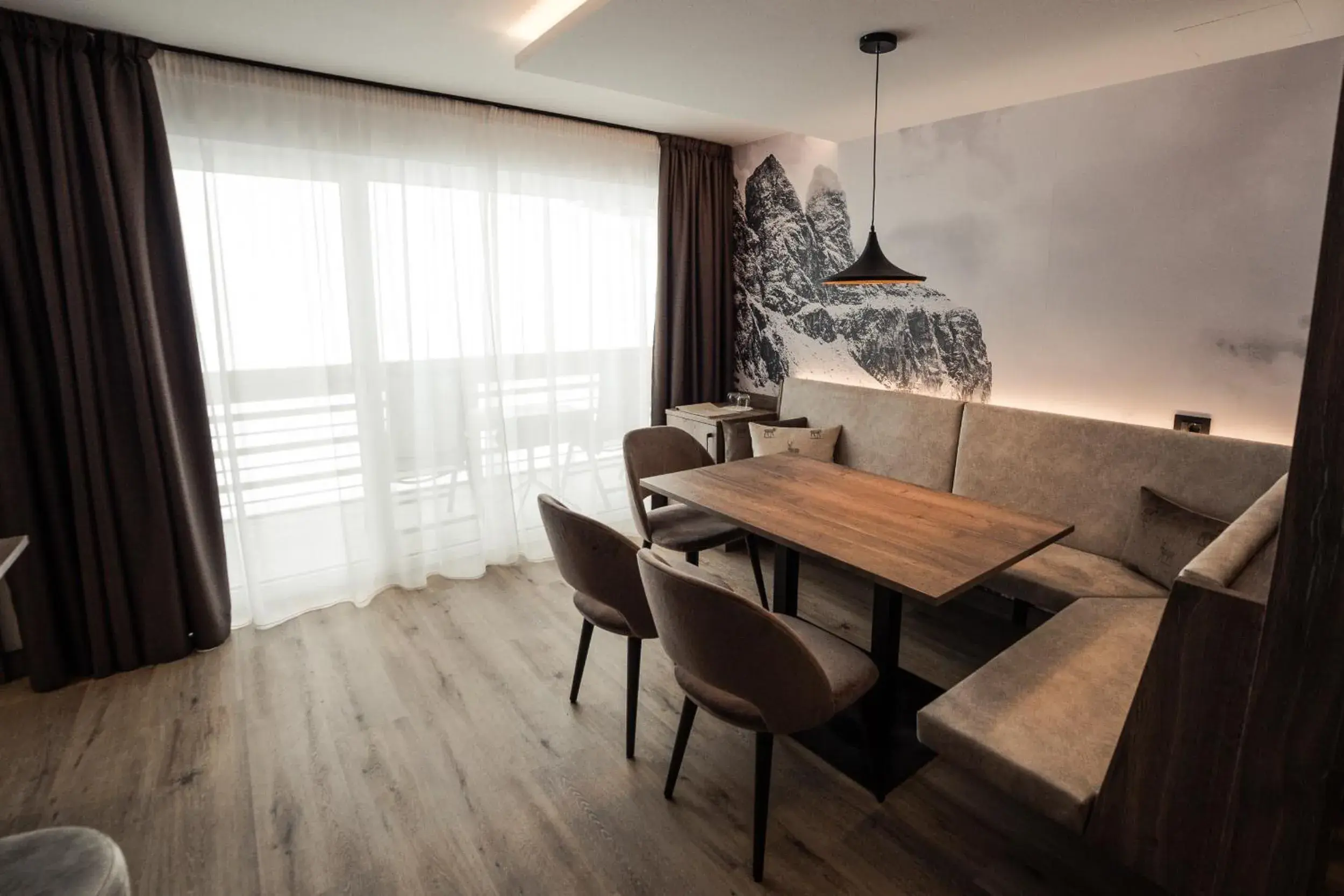 Living room, Dining Area in Hotel Freina