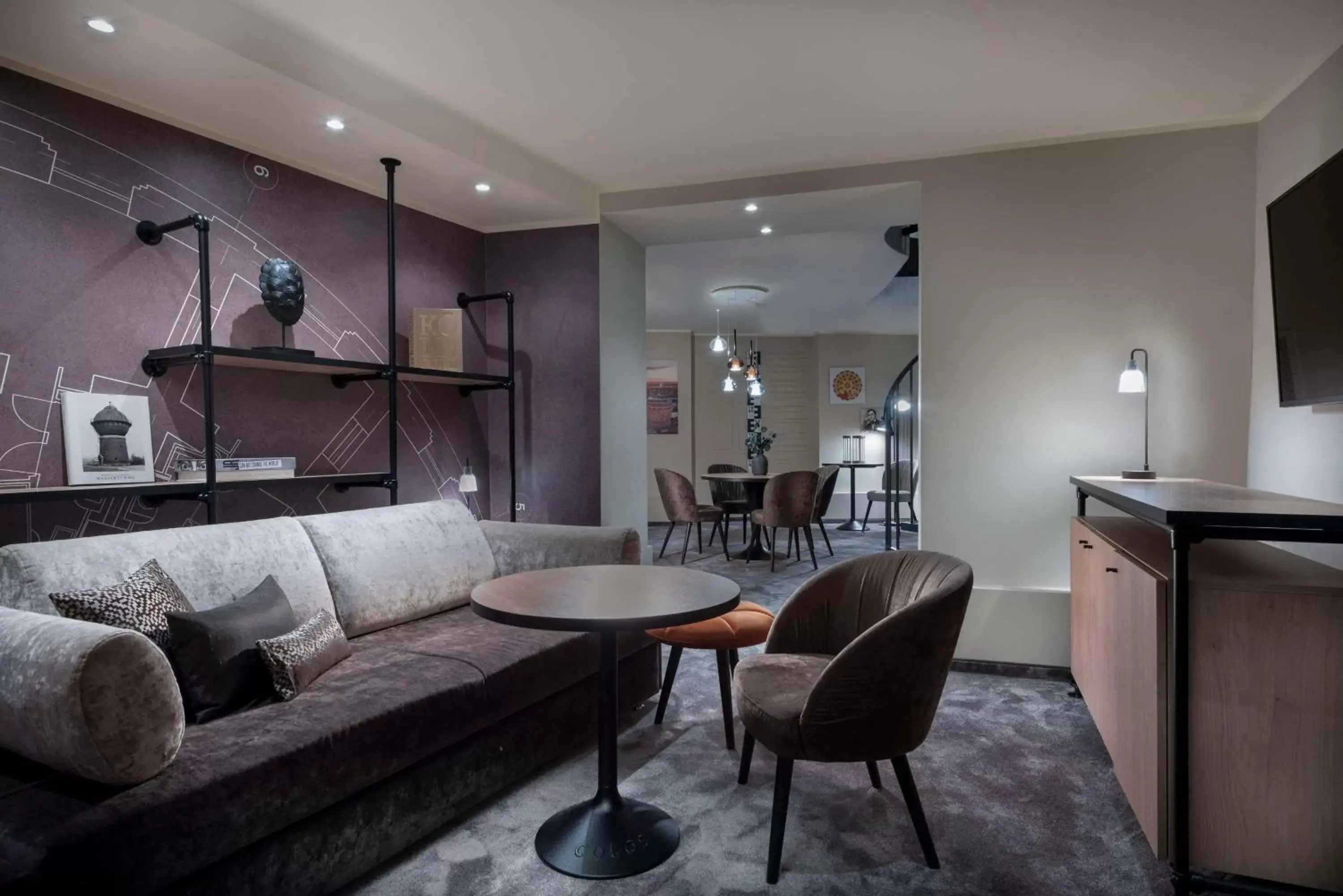 Bedroom, Seating Area in Wasserturm Hotel Cologne, Curio Collection by Hilton